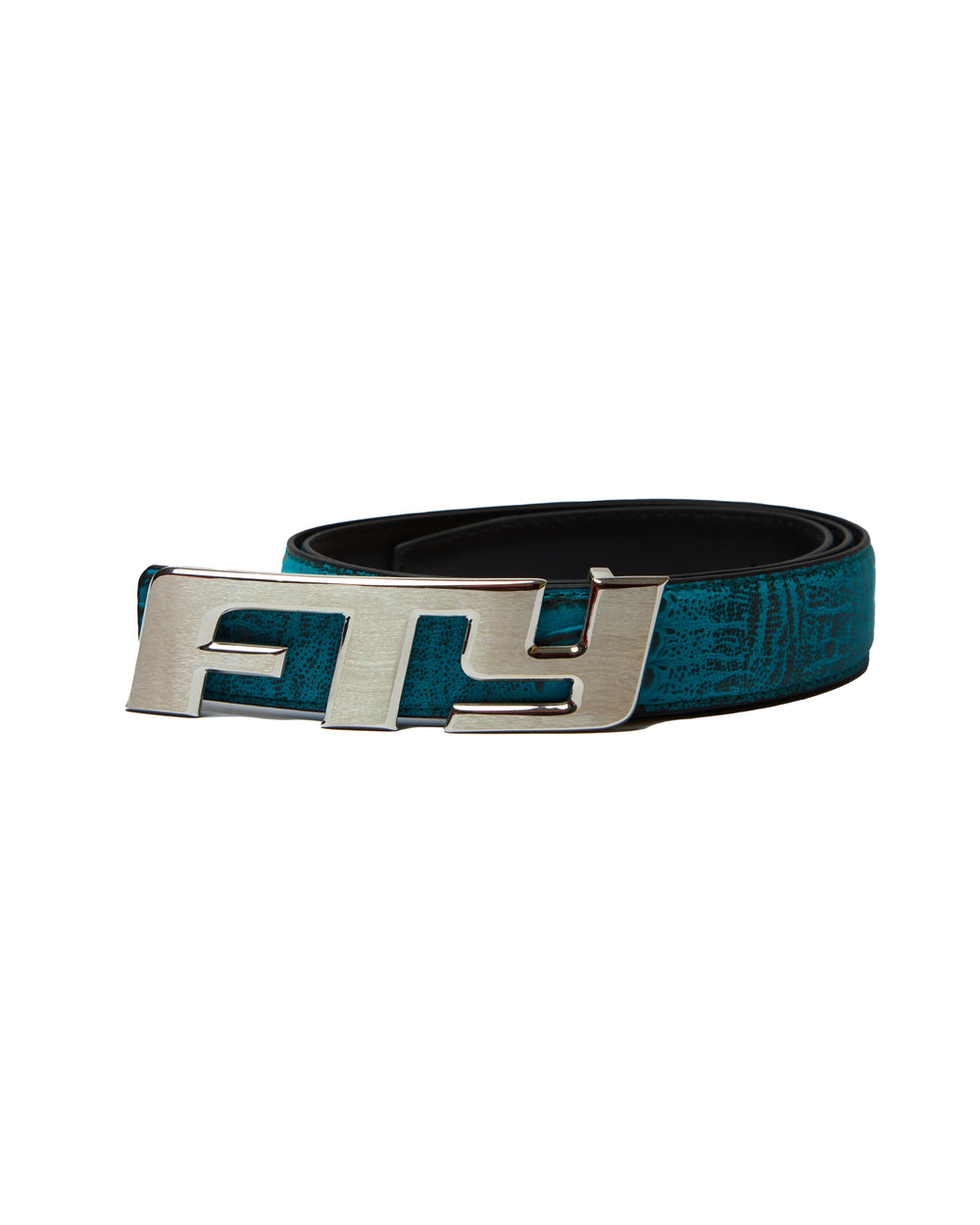 FTY LOGO BELT - TURQUOISE BLUE
