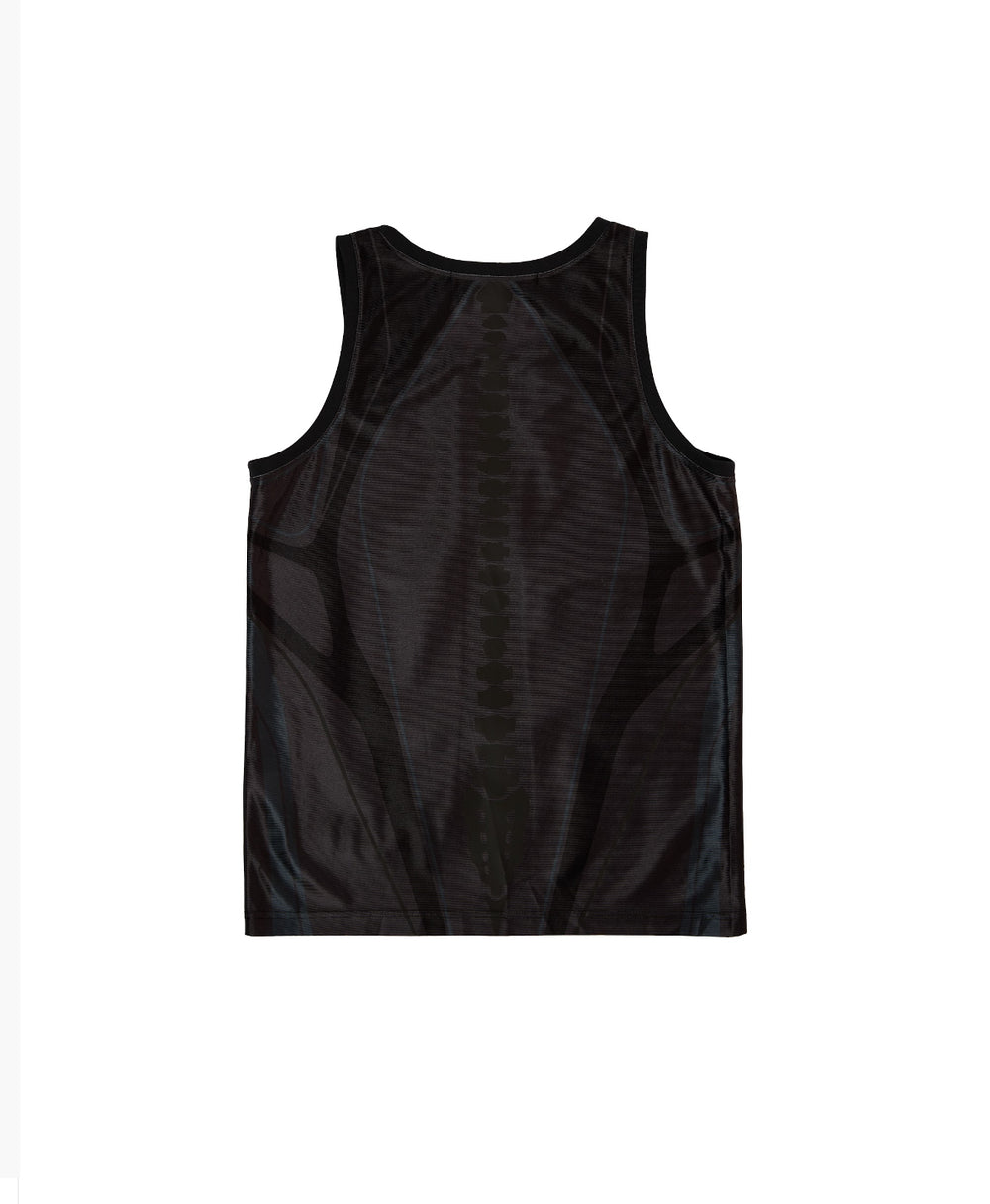 FTY REFLECTIVE SPINAL CYCLING VEST - BLACK