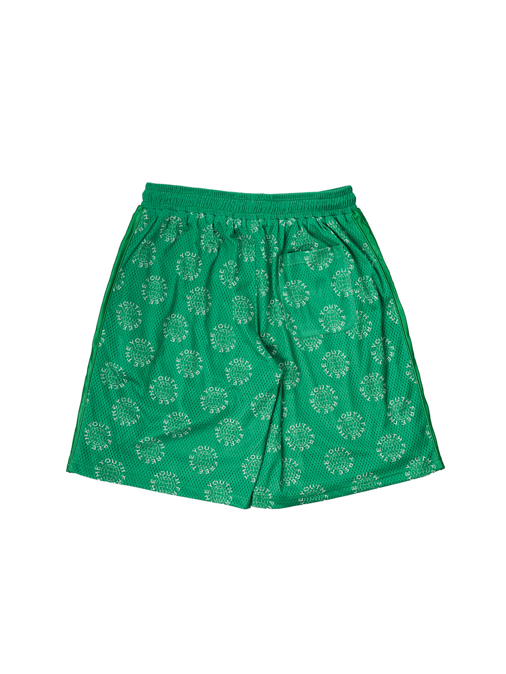 FTY MONOGRAM MESH SHORTS - GREEN