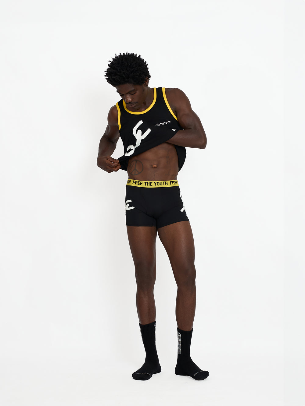FTY TEAR CHAIN BOXERS - BLACK