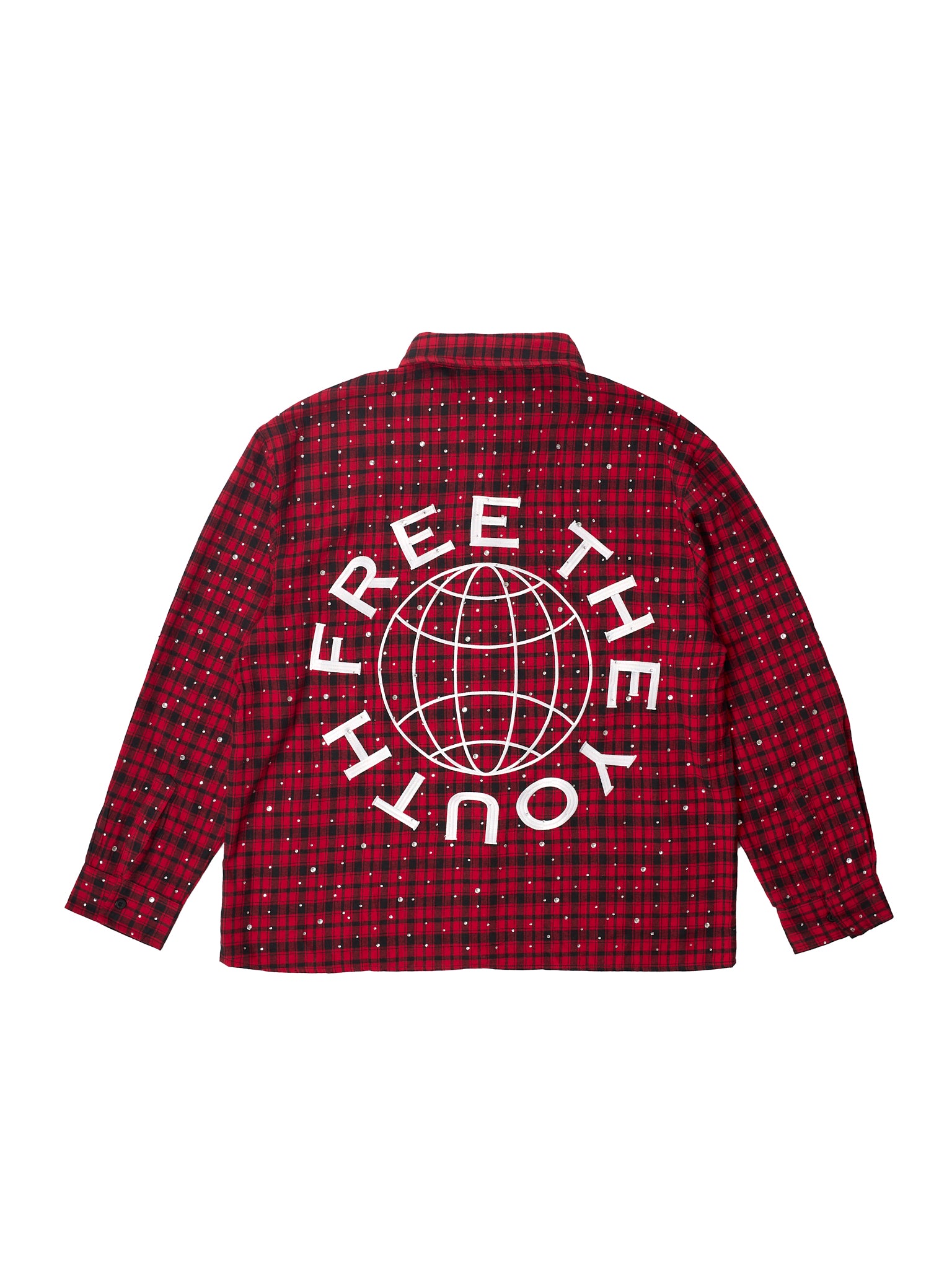 FTY CRYSTAL GRID FLANNEL - RED