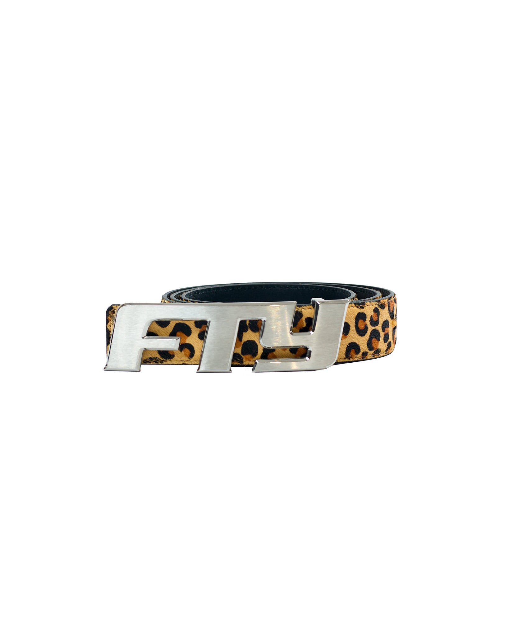 FTY LOGO BELT - CHEETAH SKIN