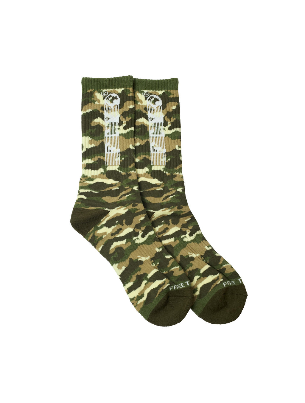 FTY STRIPES LOGO SOCKS - CAMOUFLAGE