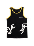 FTY TEAR CHAIN TANK TOP - BLACK