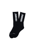 FTY STRIPES LOGO SOCKS - BLACK