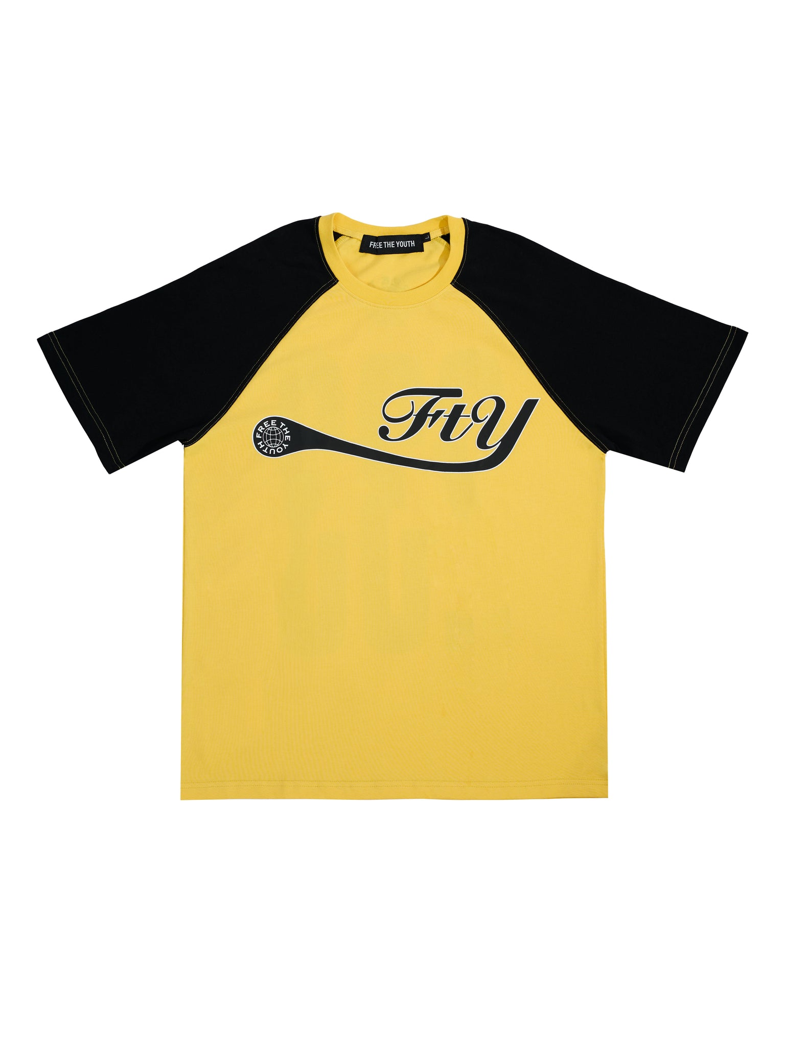 FTY 233 RAGLAN T-SHIRT - YELLOW