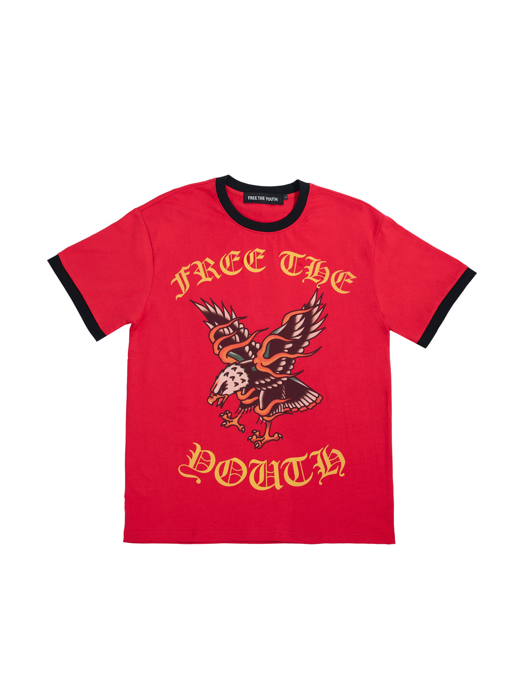 FTY PHOENIX RISE RINGER T-SHIRT - (RED)