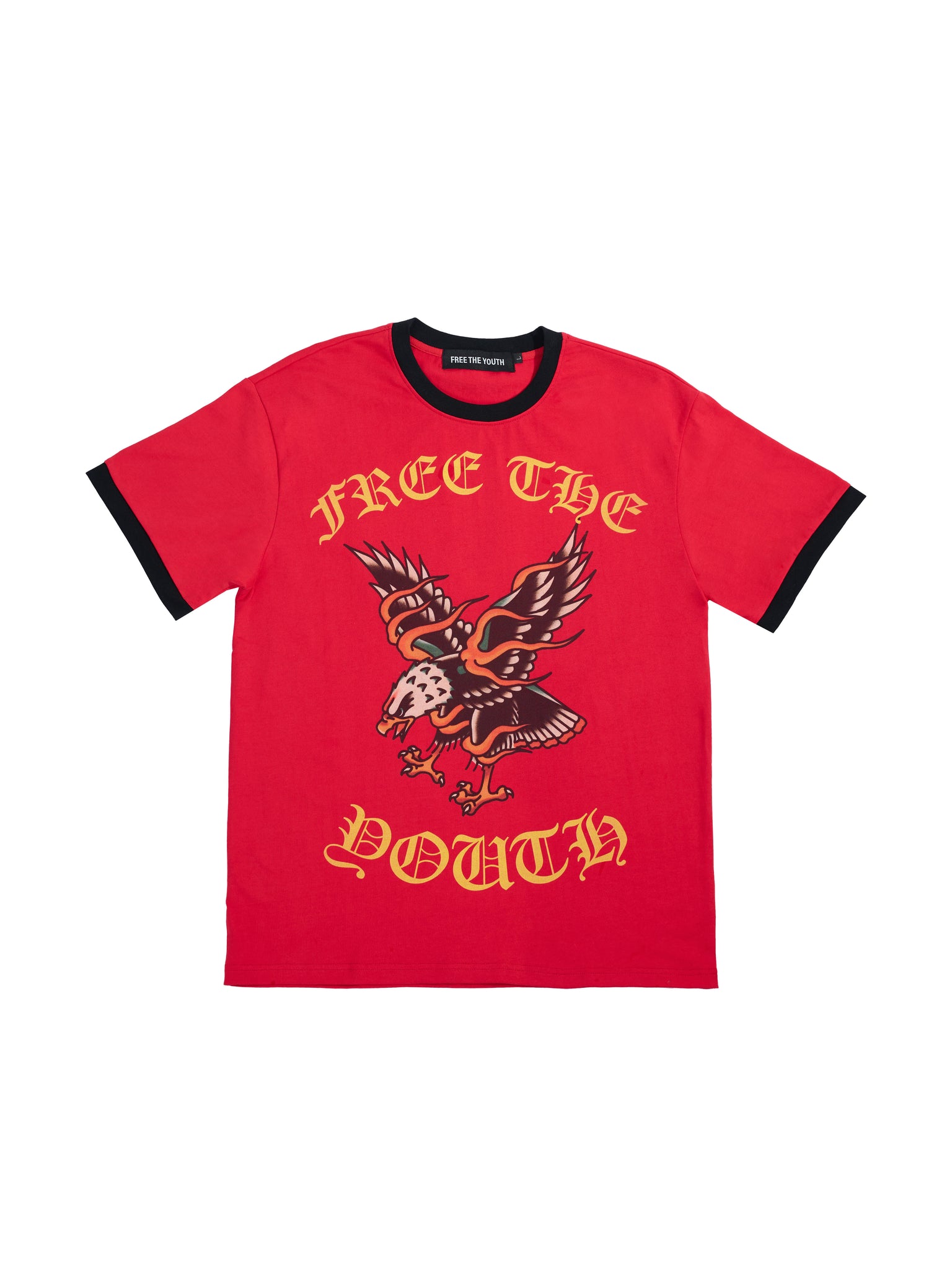FTY PHOENIX RISE RINGER T-SHIRT - (RED)