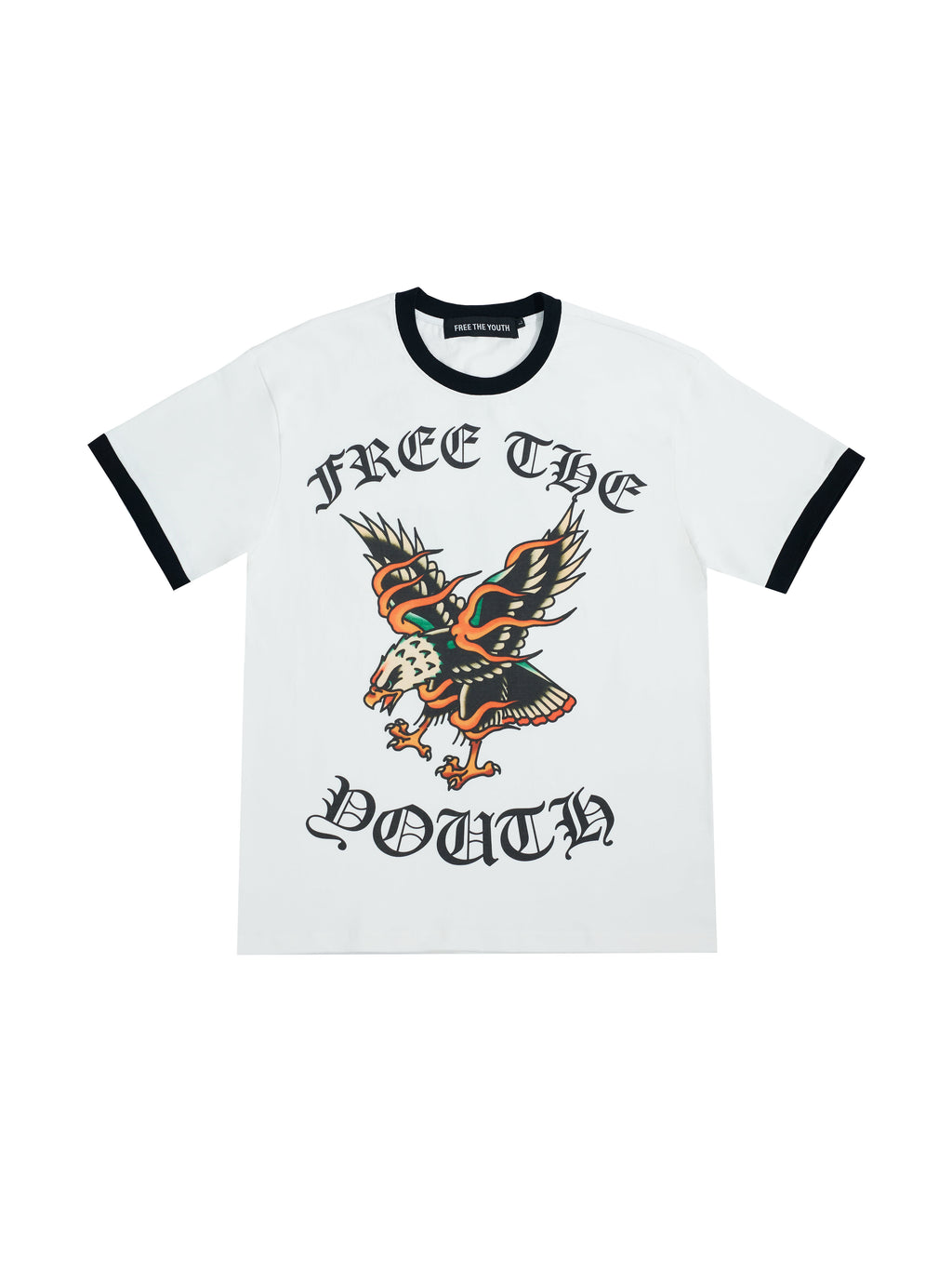 FTY PHOENIX RISE RINGER T-SHIRT - (WHITE)