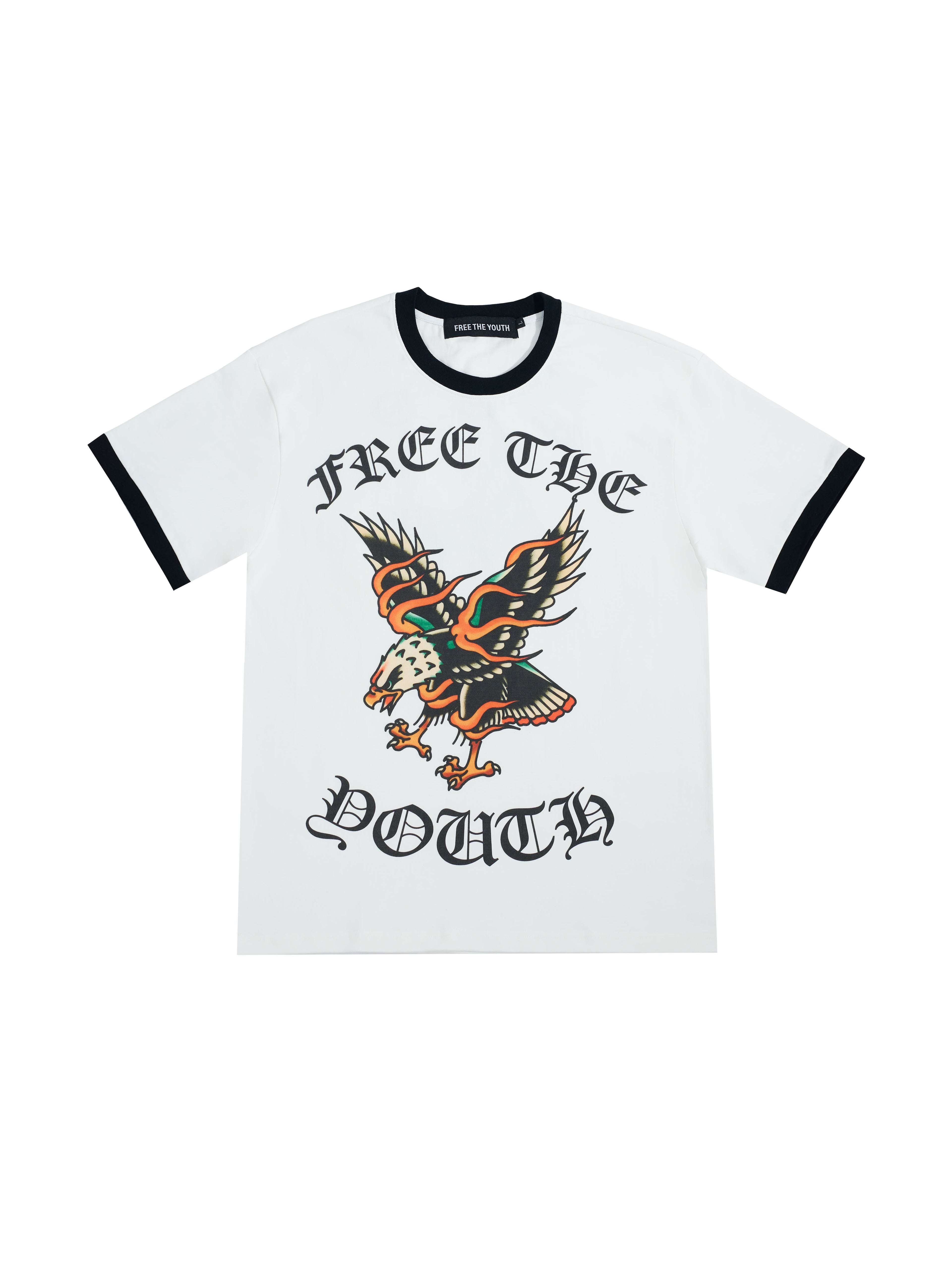 FTY PHOENIX RISE RINGER T-SHIRT - (WHITE)