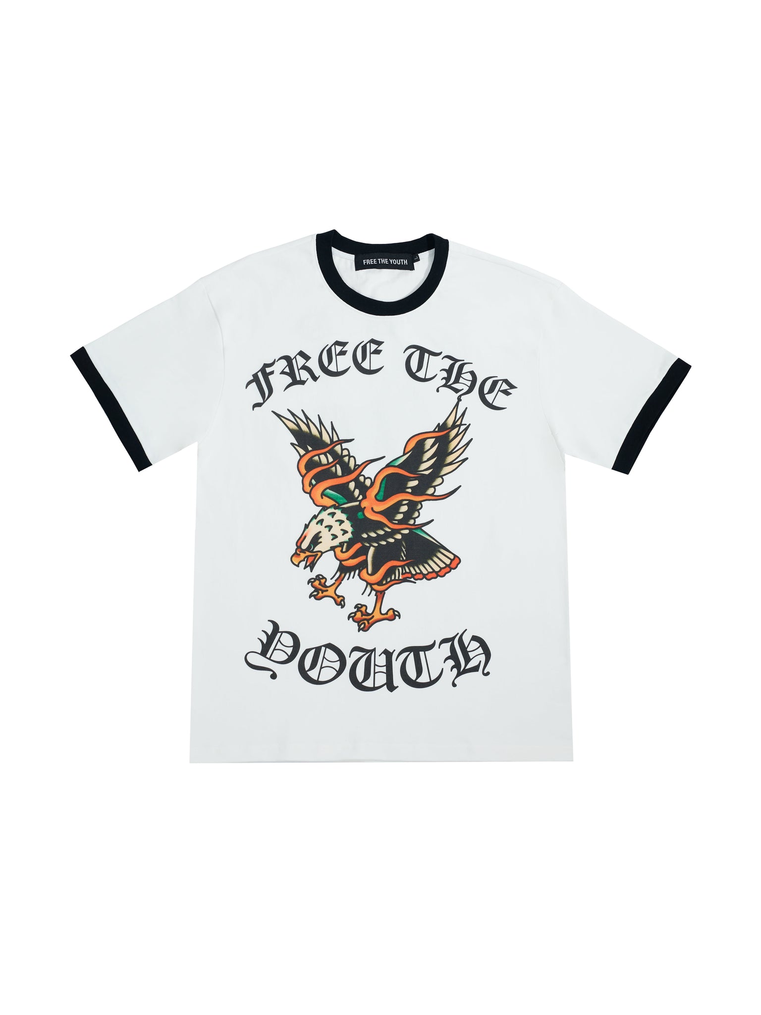 FTY PHOENIX RISE RINGER T-SHIRT - (WHITE)
