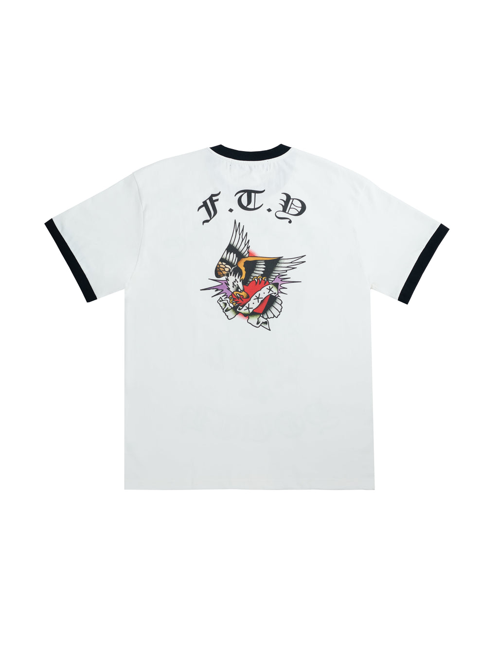 FTY PHOENIX RISE RINGER T-SHIRT - (WHITE)