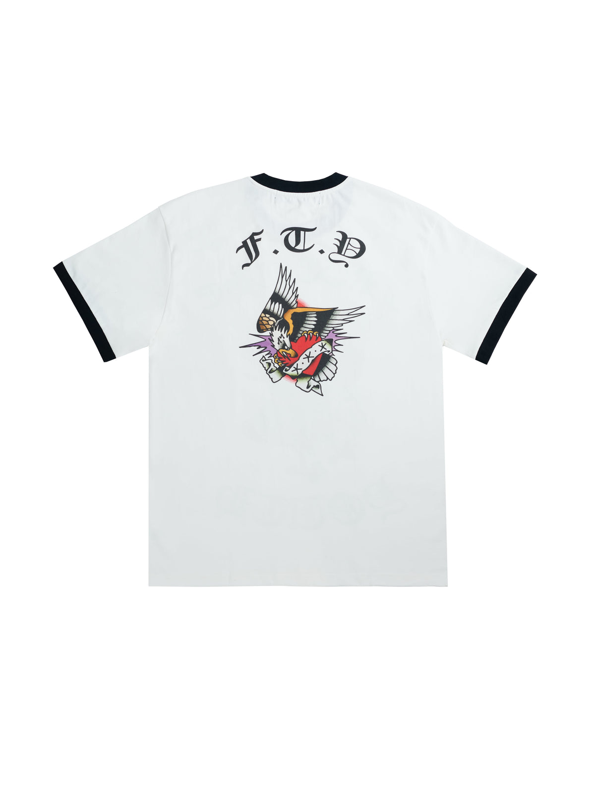 FTY PHOENIX RISE RINGER T-SHIRT - (WHITE)