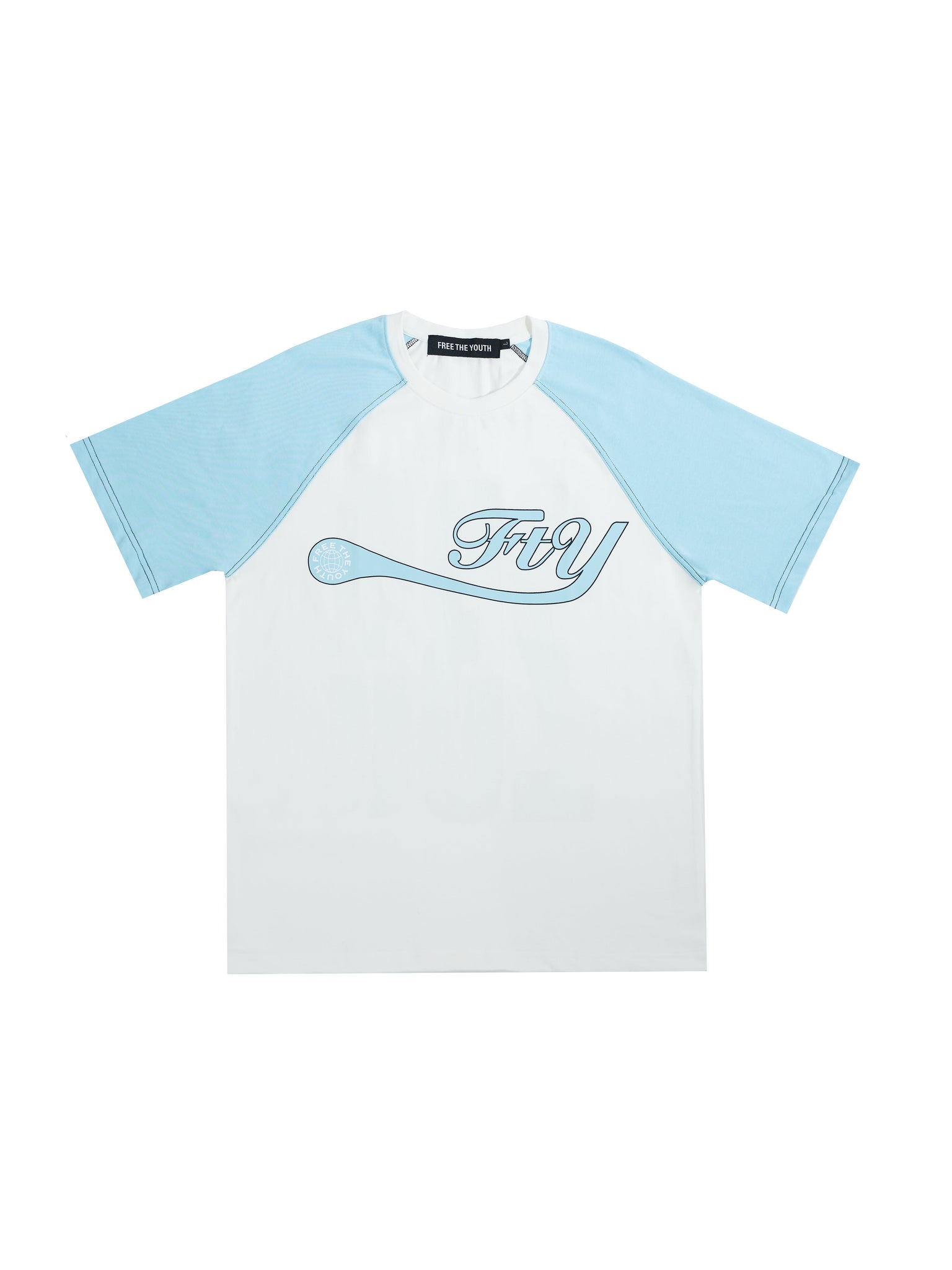 FTY 233 RAGLAN T-SHIRT - WHITE