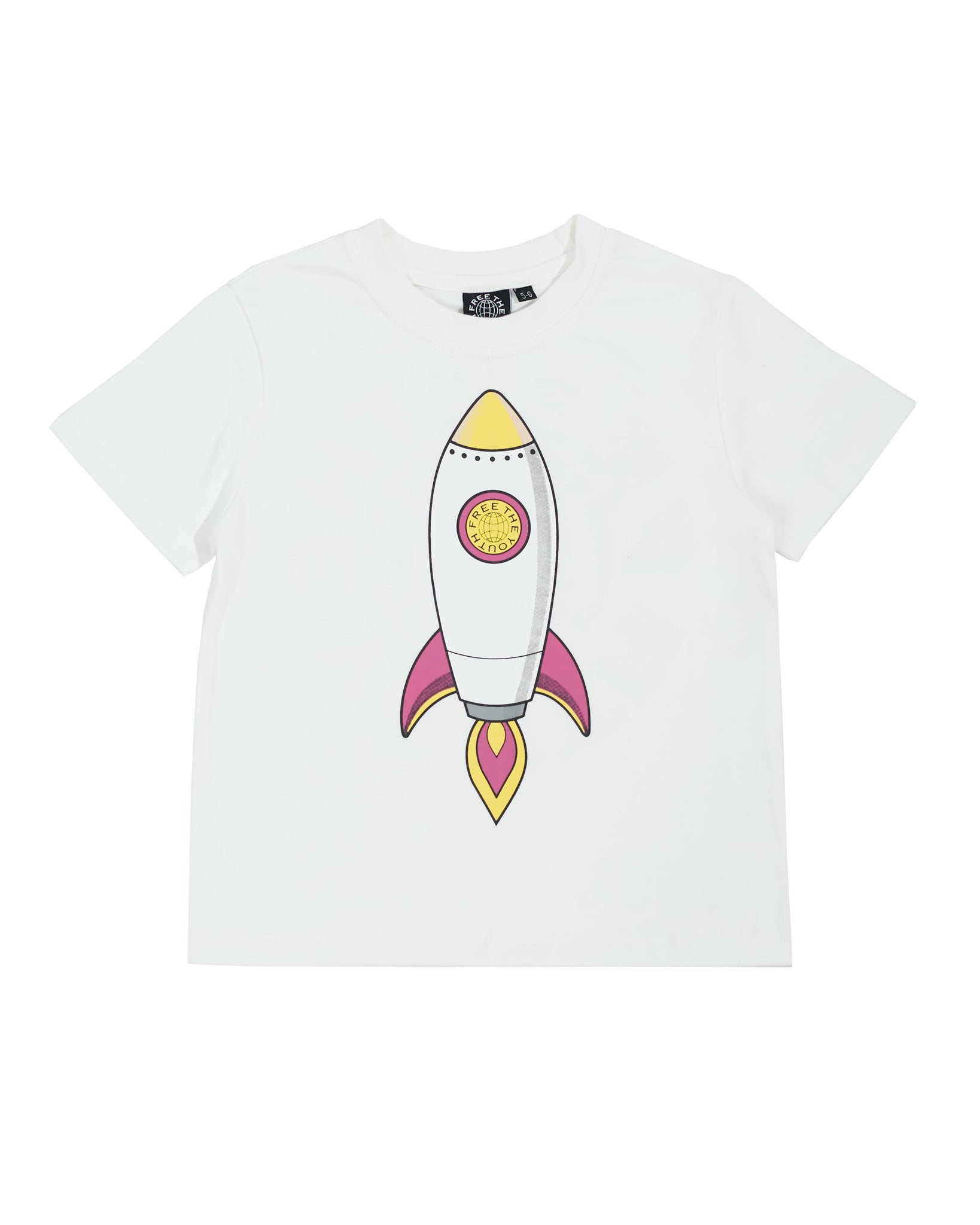 FTY ROCKET YOUTH TEE (WHITE) - KIDSWEAR