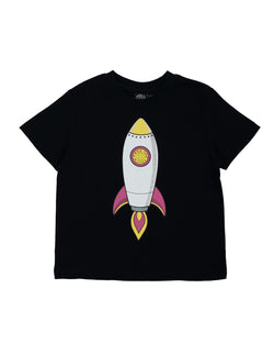 FTY ROCKET YOUTH TEE (BLACK) - KIDSWEAR