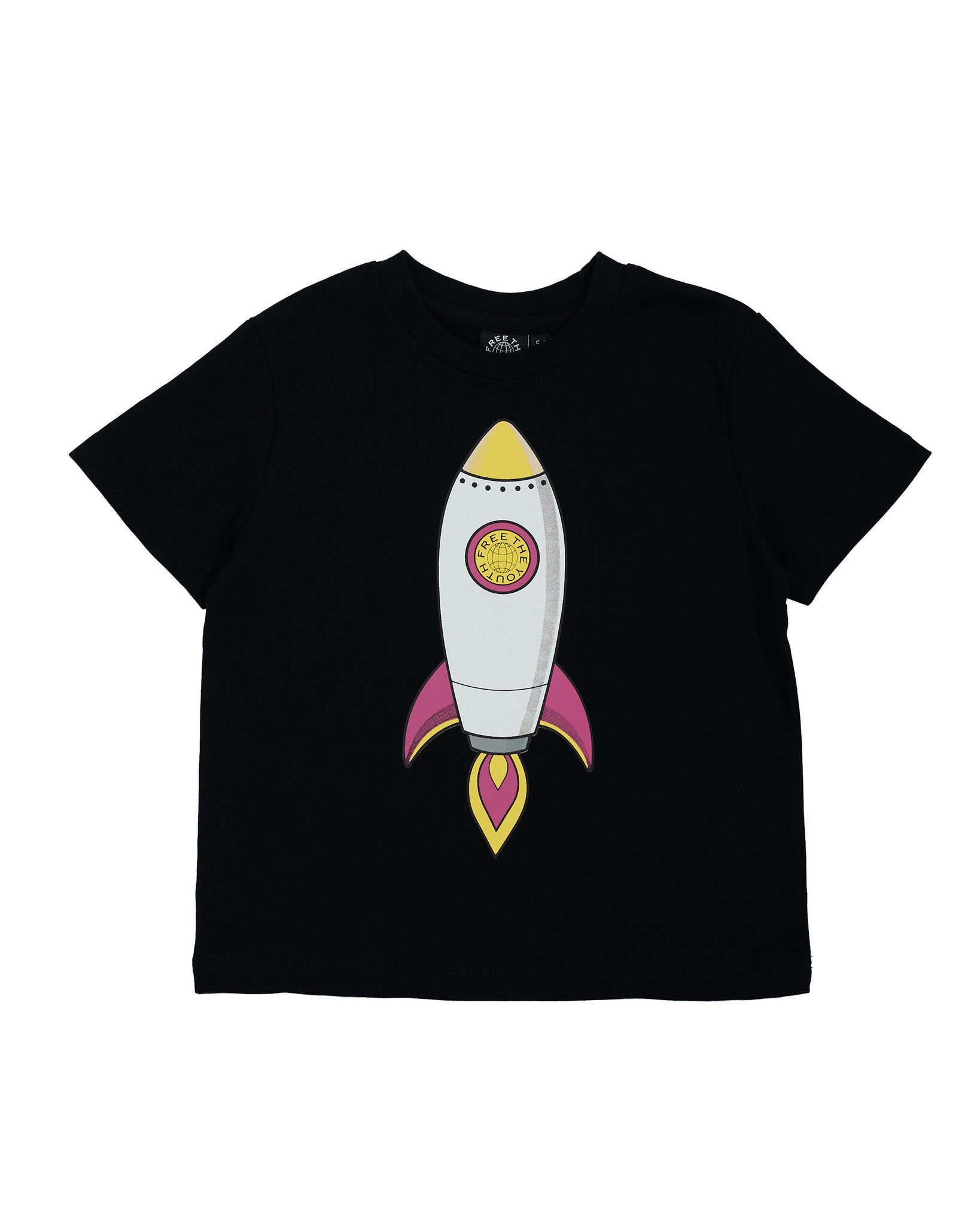 FTY ROCKET YOUTH TEE (BLACK) - KIDSWEAR