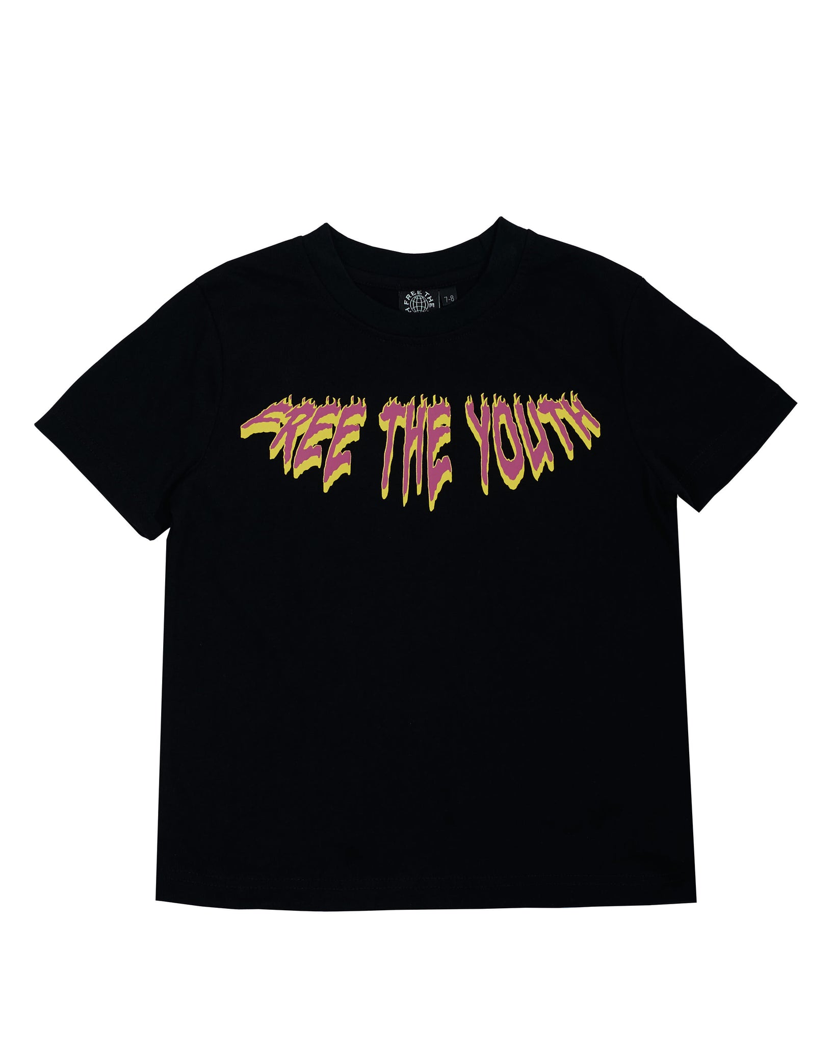 BLAZING TEE (BLACK) - KIDSWEAR