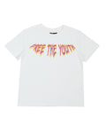 BLAZING TEE (WHITE) - KIDSWEAR