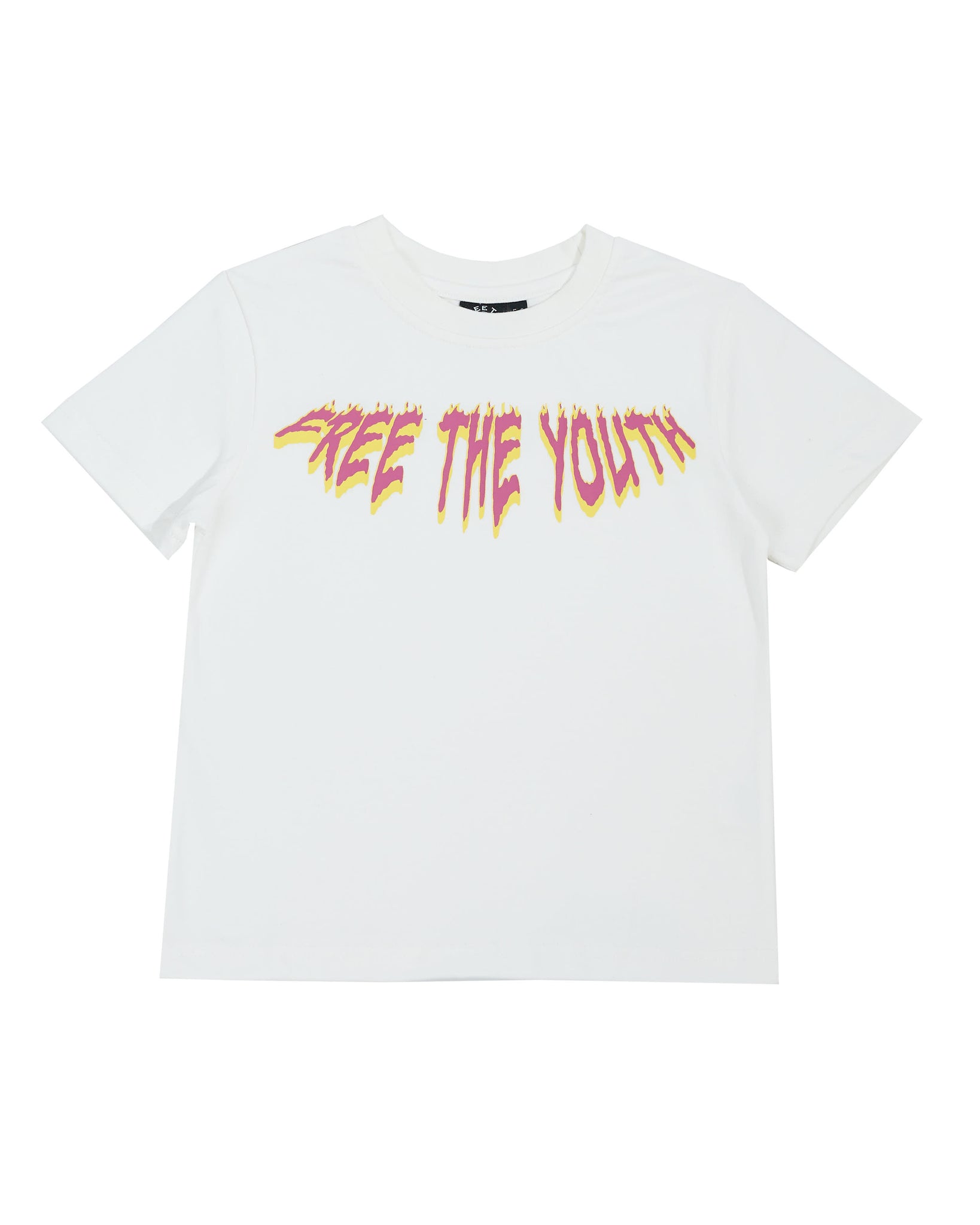 BLAZING TEE (WHITE) - KIDSWEAR
