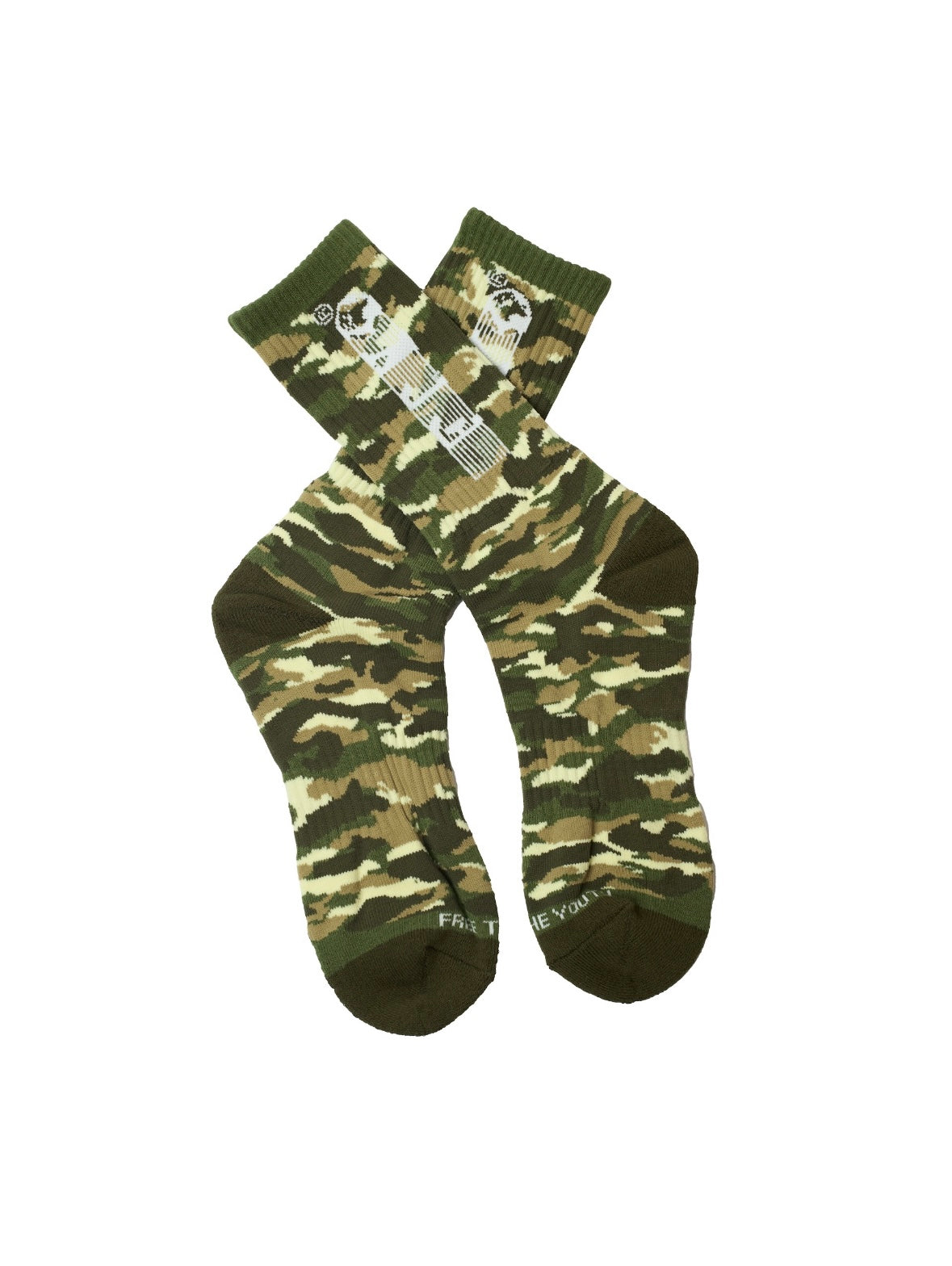 FTY STRIPES LOGO SOCKS - CAMOUFLAGE