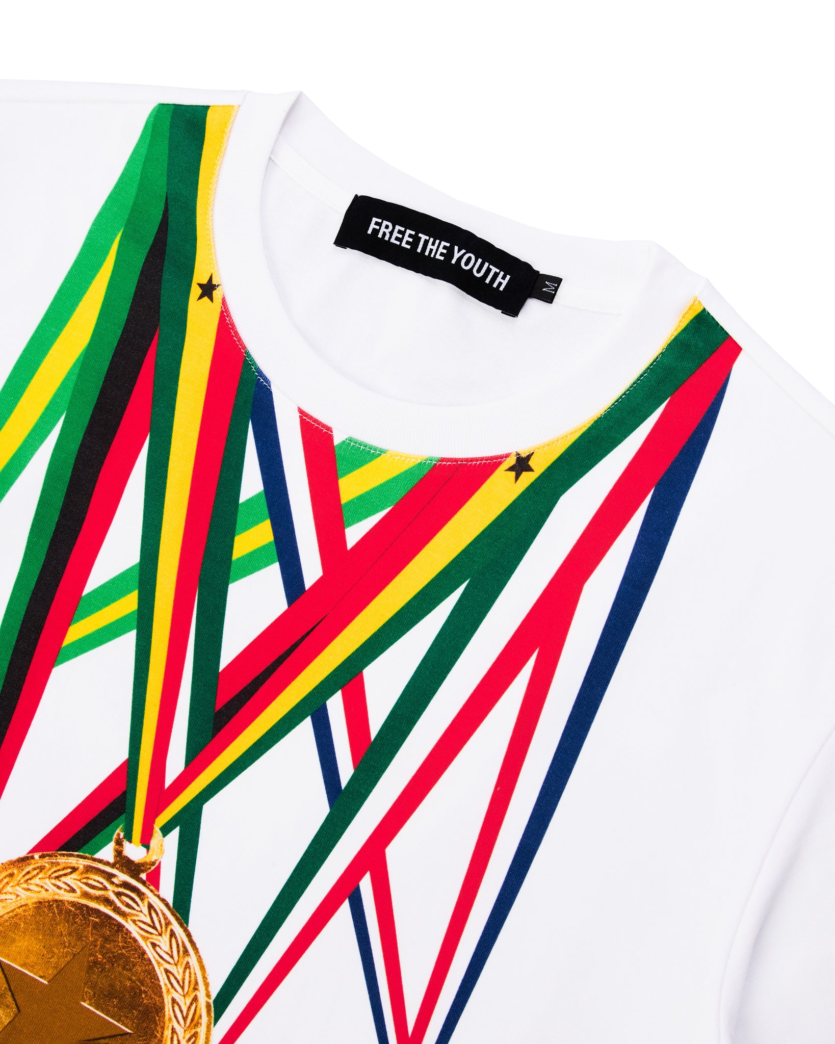 FTY MEDAL T-SHIRT -  WHITE