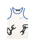 FTY TEAR CHAIN TANK TOP - WHITE