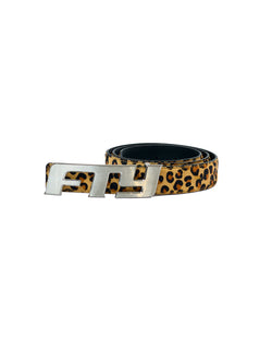 FTY LOGO BELT - CHEETAH SKIN