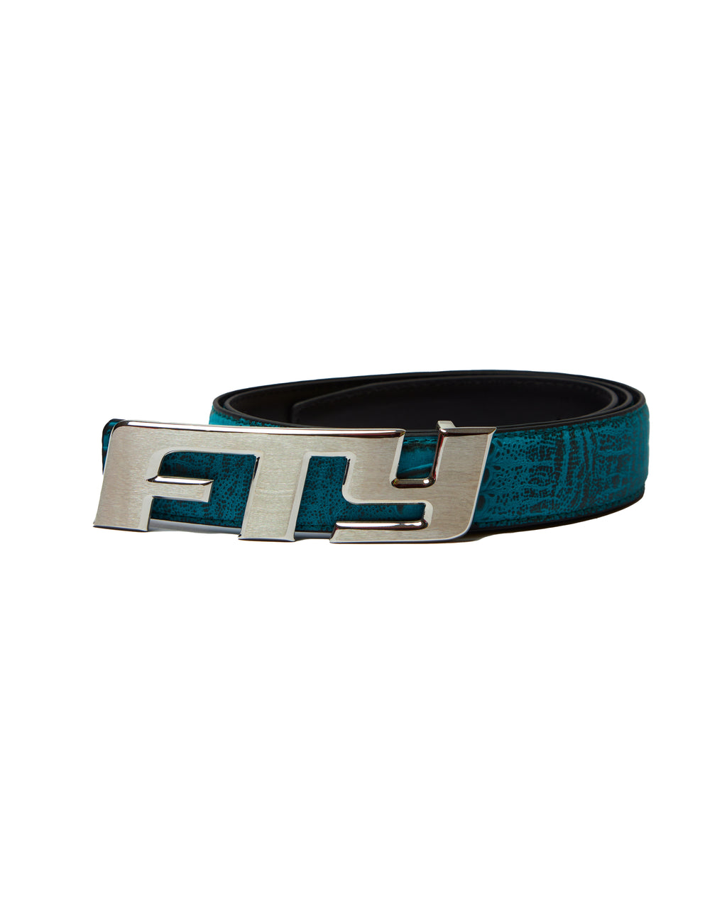 FTY LOGO BELT - TURQUOISE BLUE
