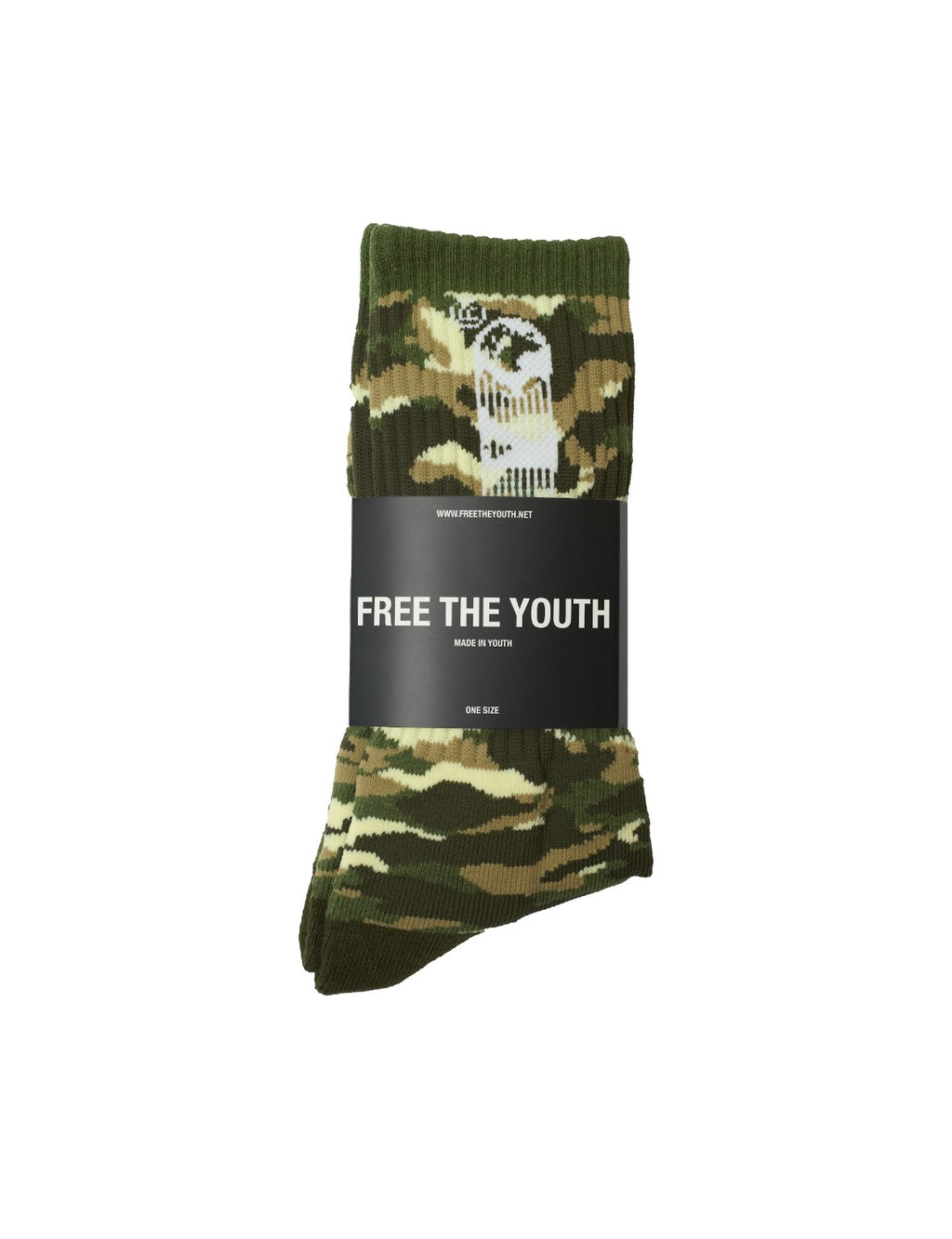 FTY STRIPES LOGO SOCKS - CAMOUFLAGE