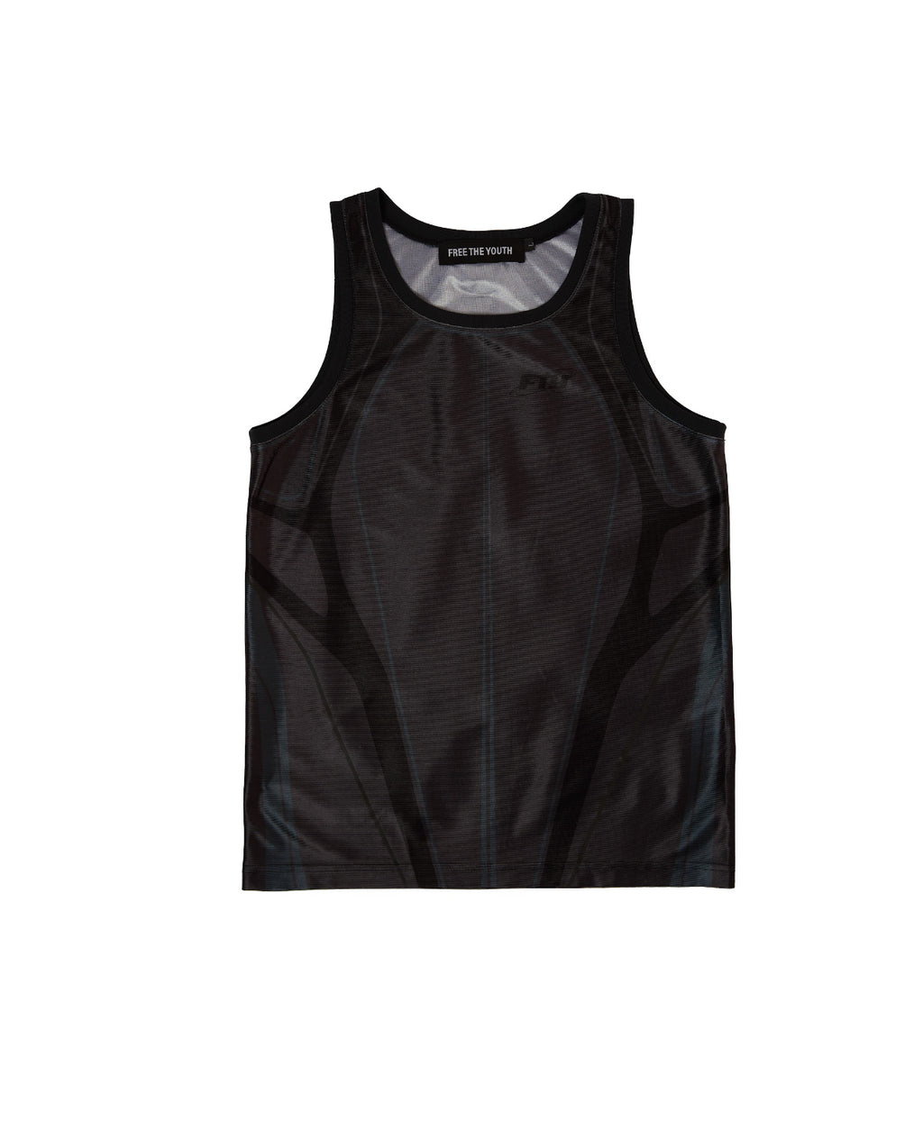 FTY REFLECTIVE SPINAL CYCLING VEST - BLACK