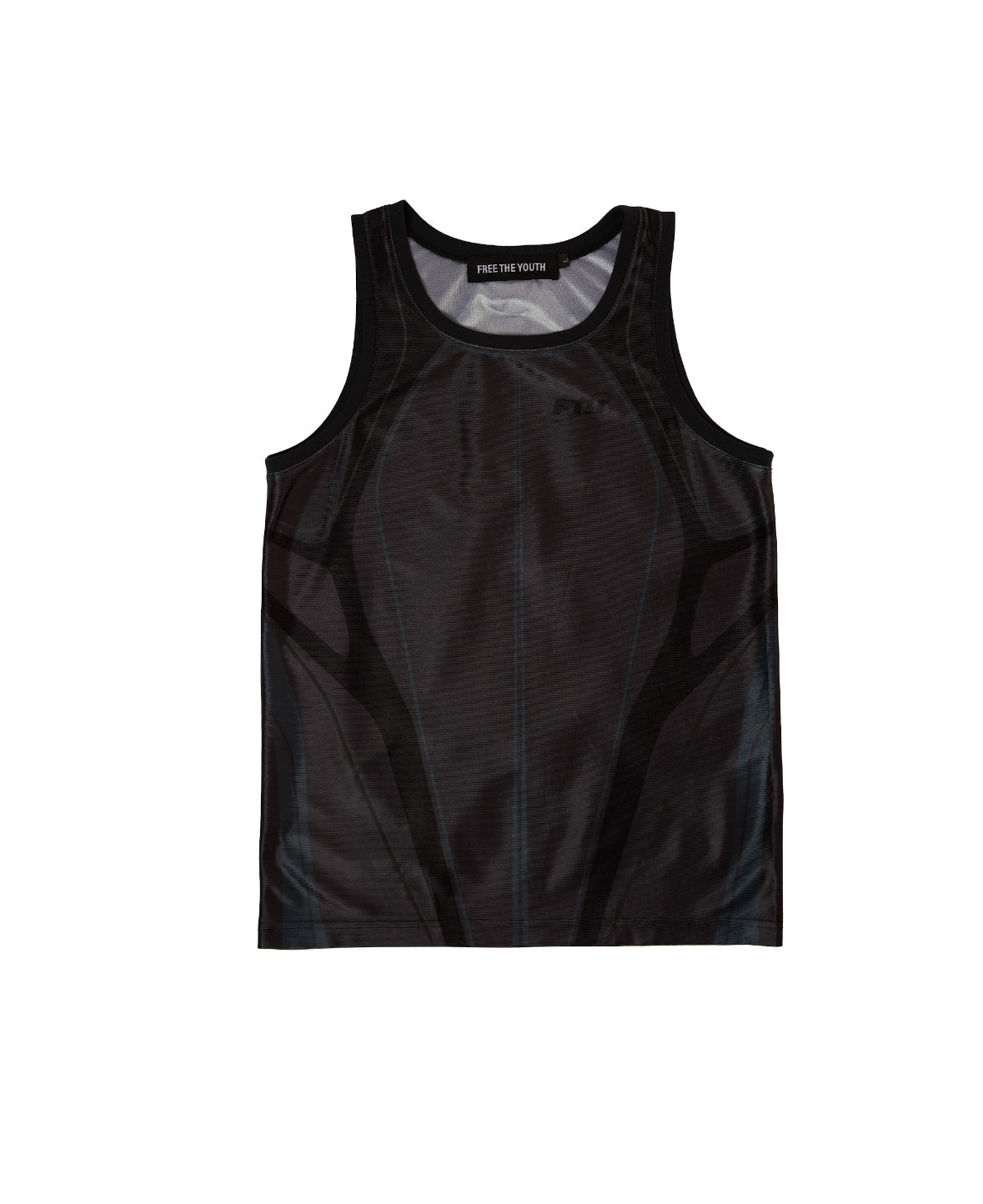FTY REFLECTIVE SPINAL CYCLING VEST - BLACK