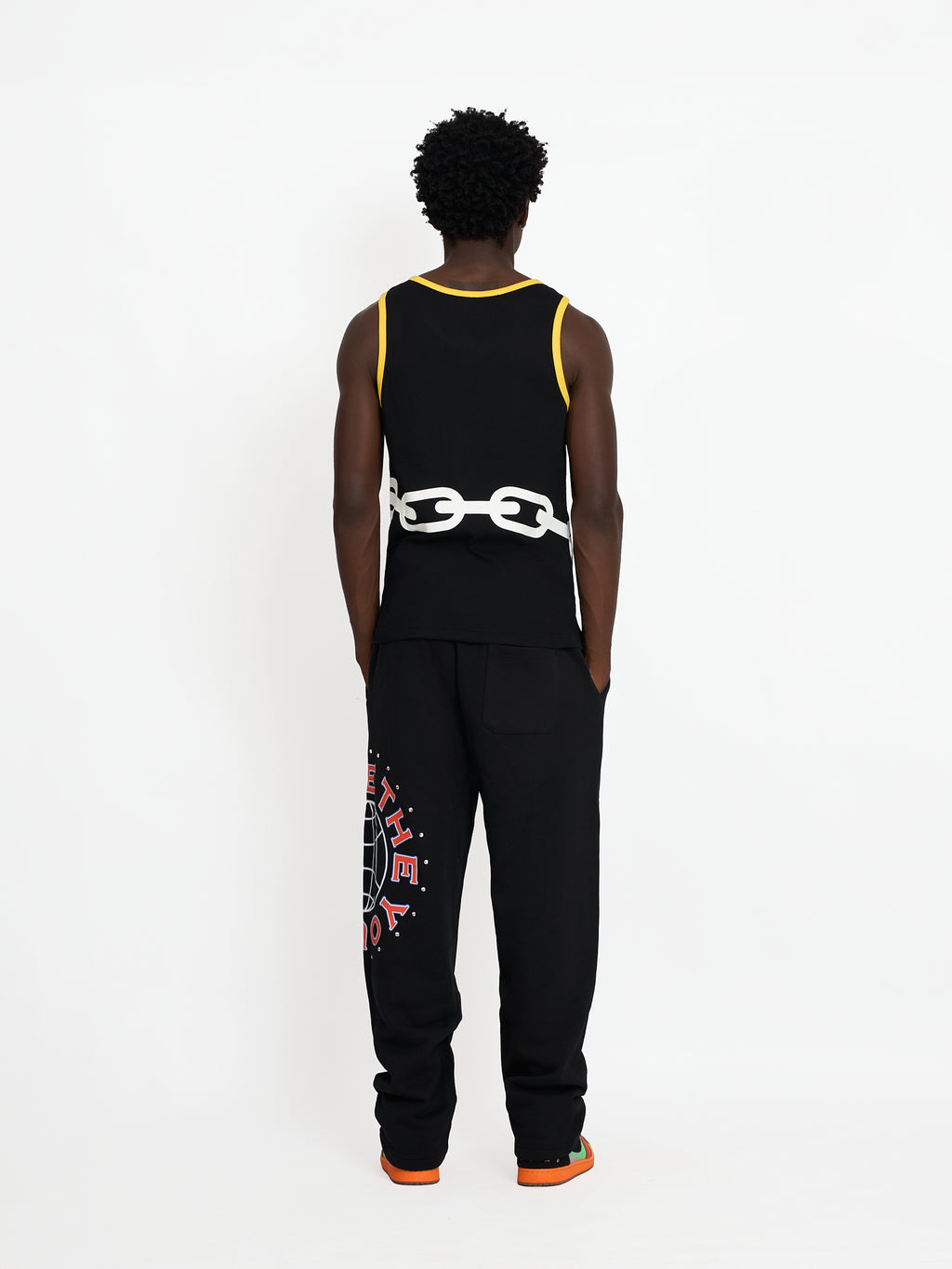 FTY TEAR CHAIN TANK TOP - BLACK