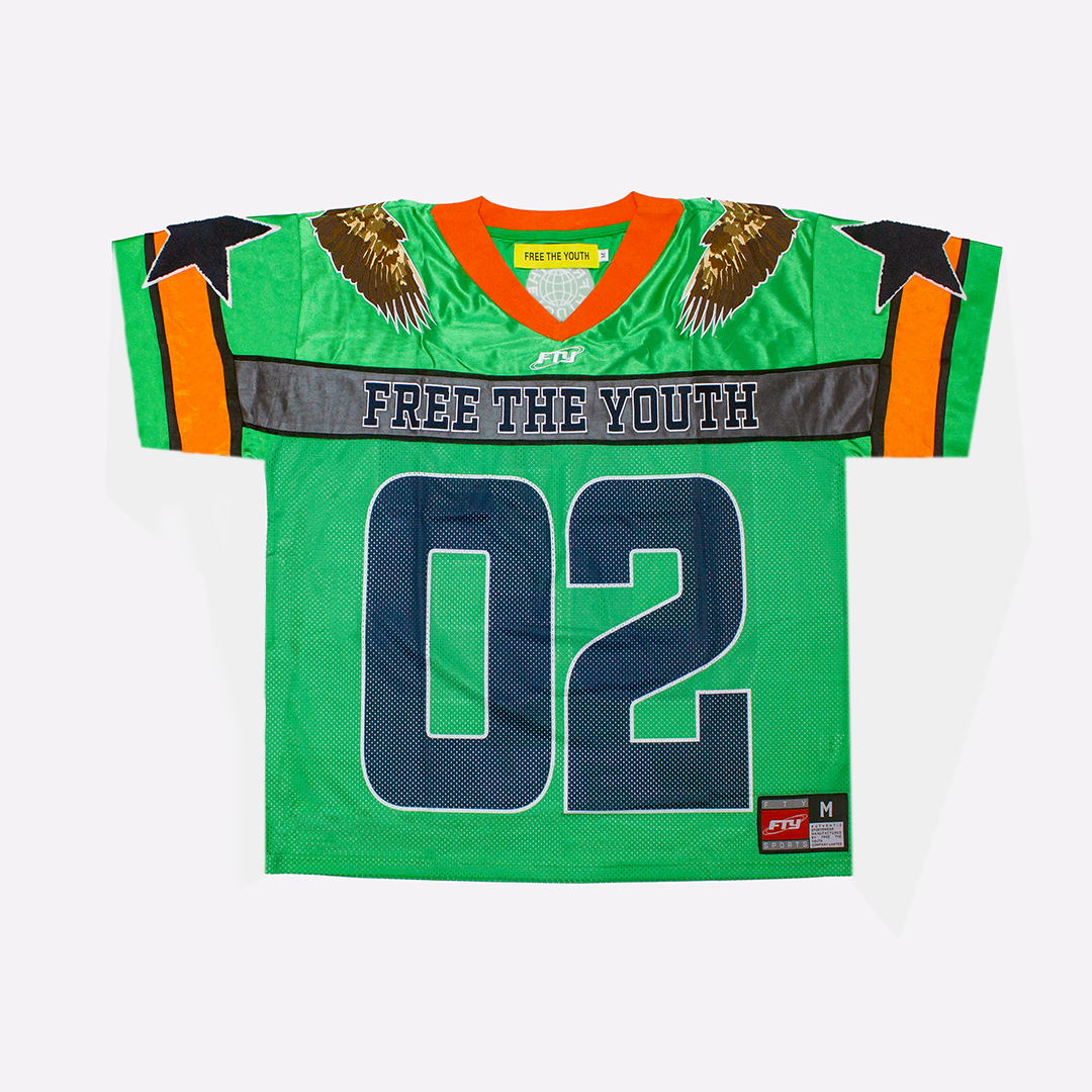 FTY NEW AMERICAN FOOTBALL JERSEY - GREEN