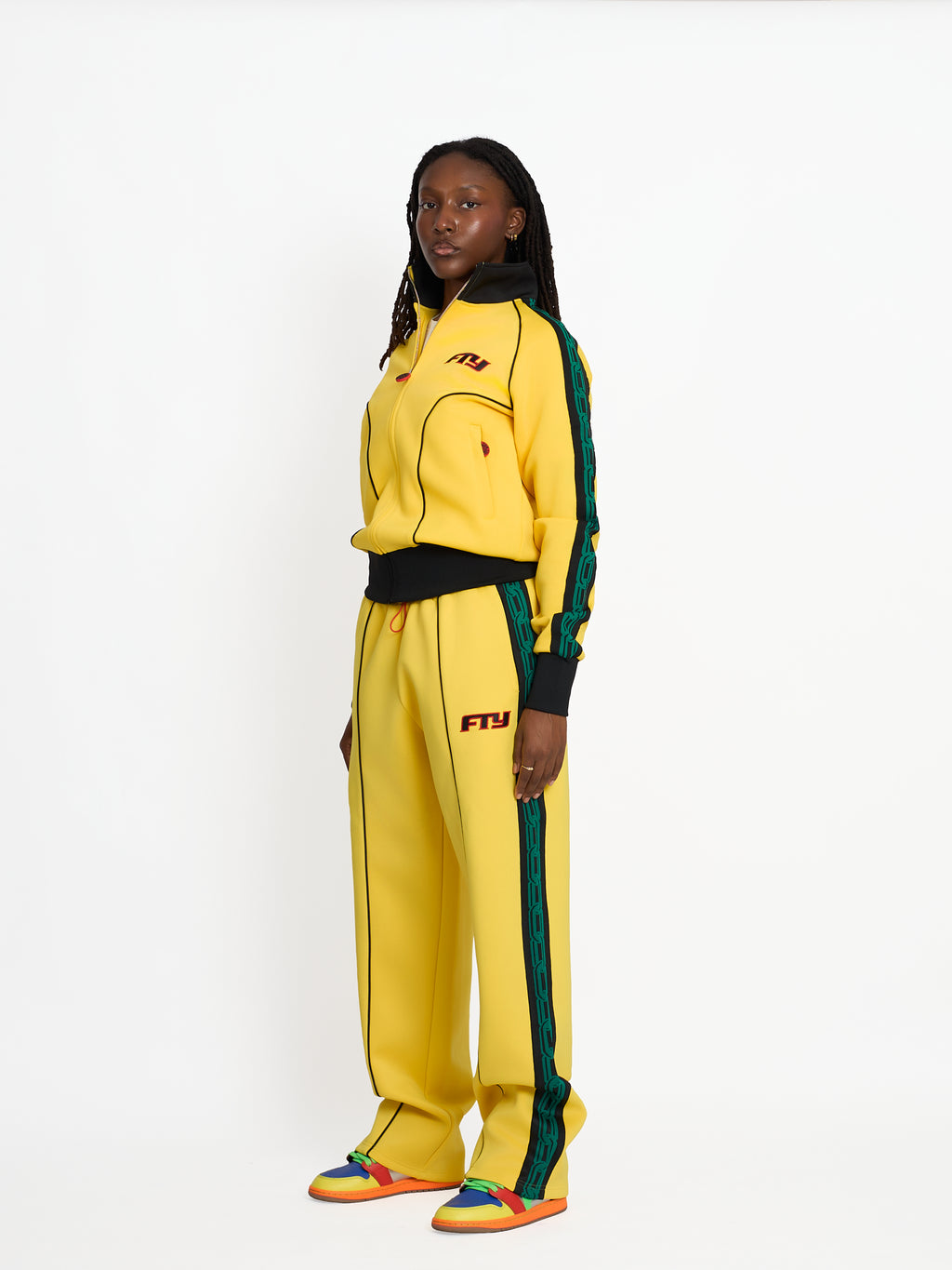 FTY TEAR CHAIN TRACK PANTS - YELLOW