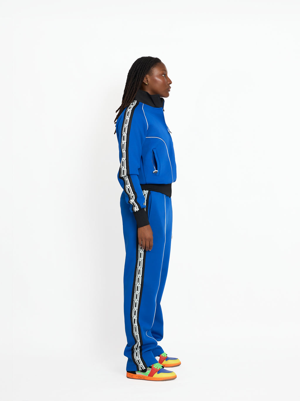 FTY TEAR CHAIN TRACK PANTS - BLUE