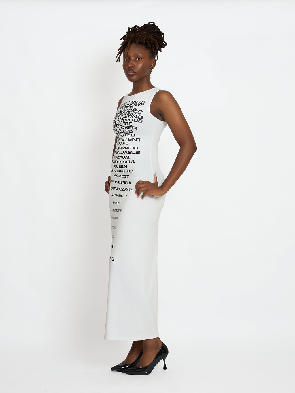 BABE YOUTH ‘Affirmation’ Dress - WHITE