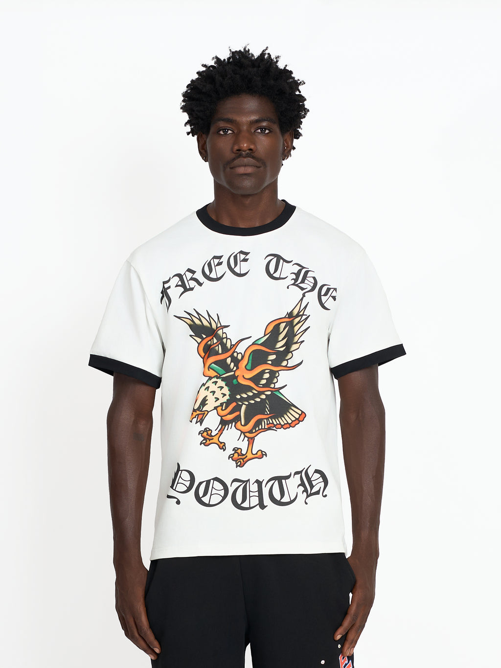 FTY PHOENIX RISE RINGER T-SHIRT - (WHITE)