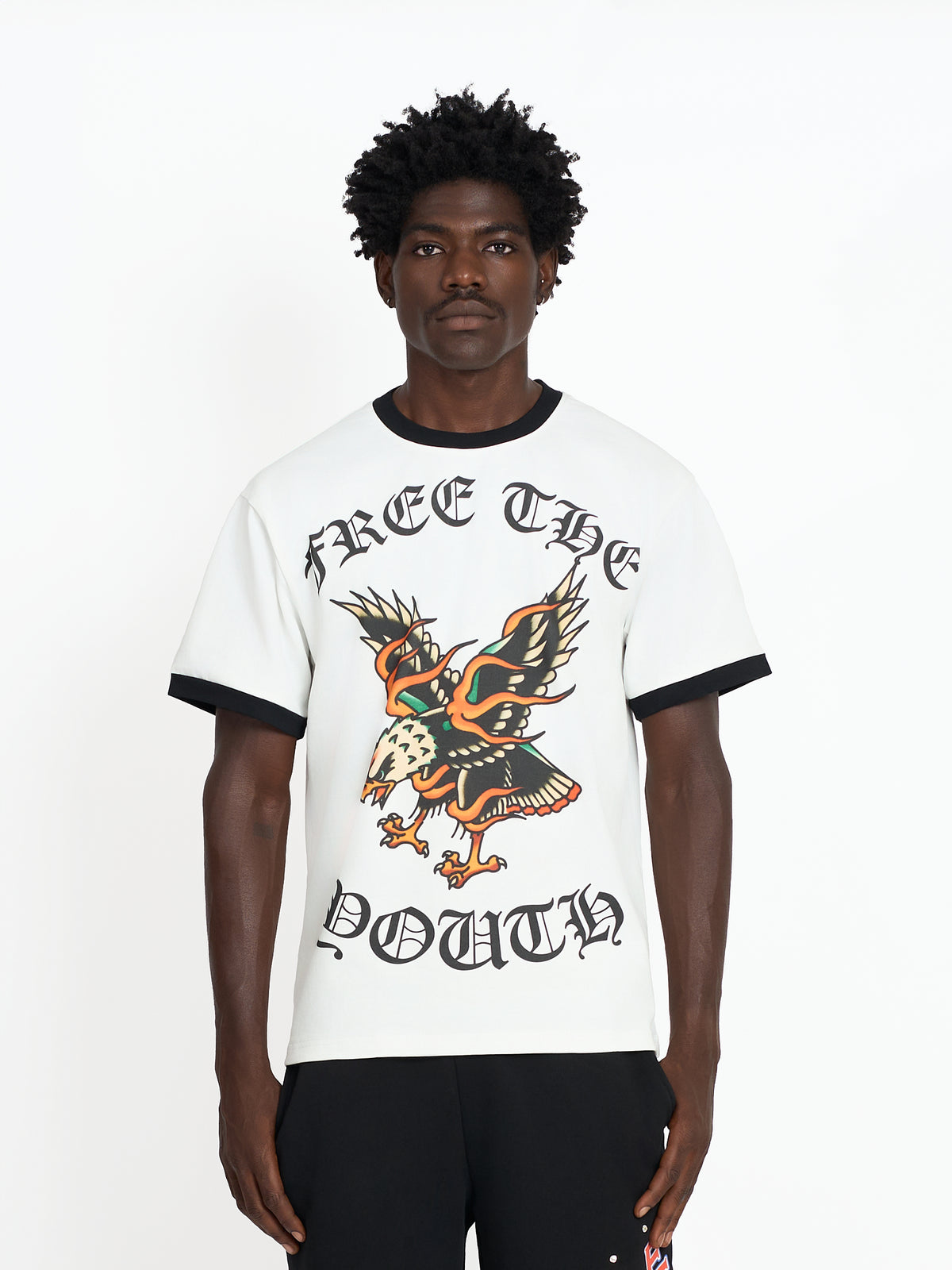 FTY PHOENIX RISE RINGER T-SHIRT - (WHITE)