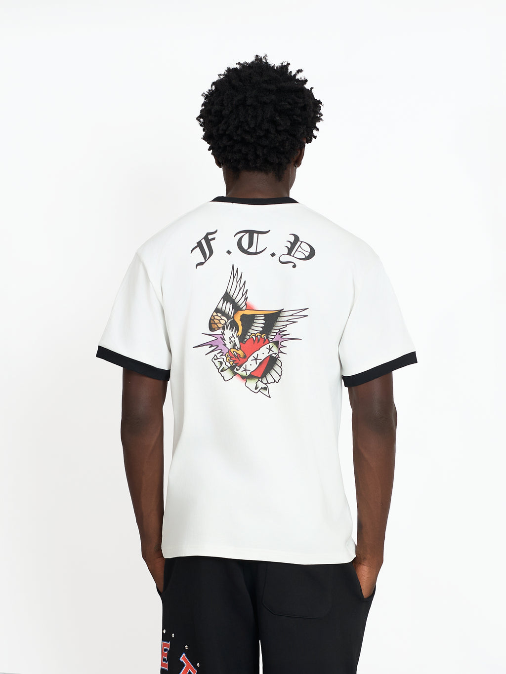 FTY PHOENIX RISE RINGER T-SHIRT - (WHITE)