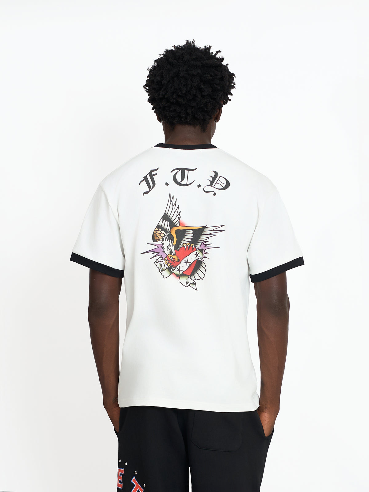 FTY PHOENIX RISE RINGER T-SHIRT - (WHITE)
