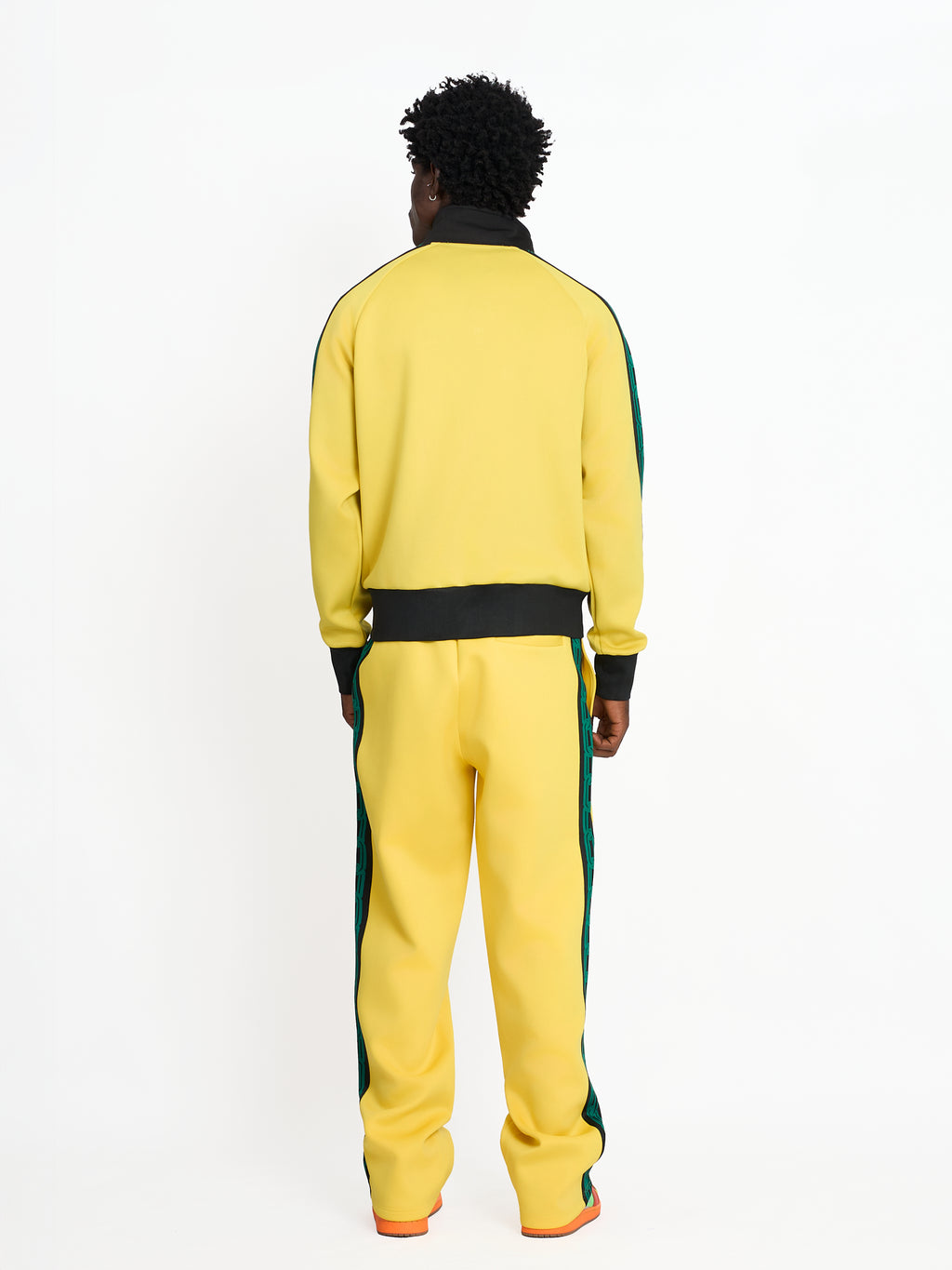 FTY TEAR CHAIN 'ZIP UP' TRACK JACKET - YELLOW