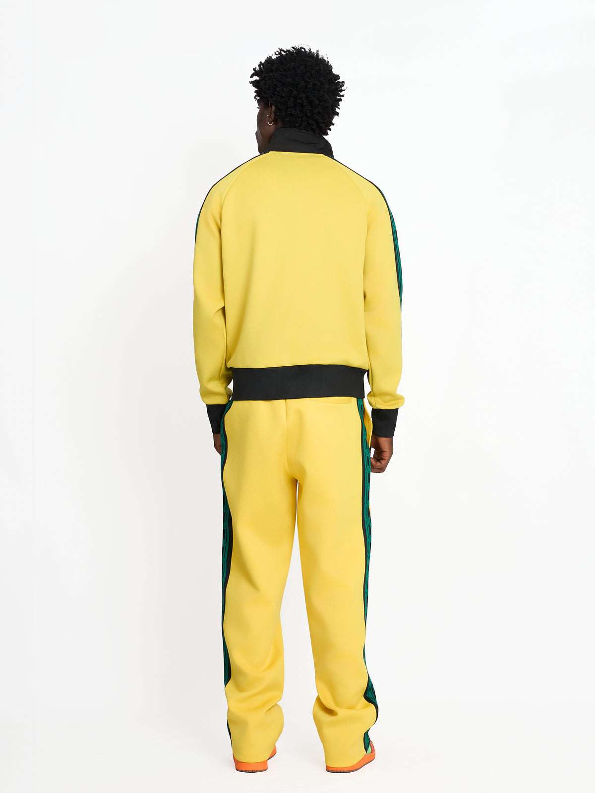 FTY TEAR CHAIN 'ZIP UP' TRACK JACKET - YELLOW