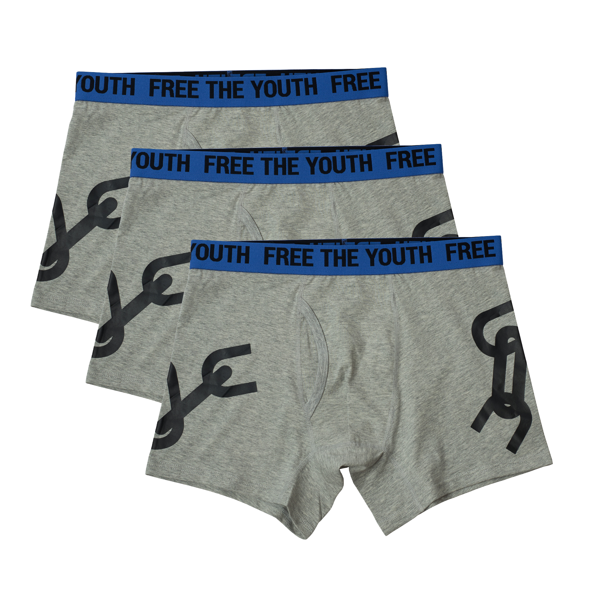 FTY TEAR CHAIN BOXERS - GREY