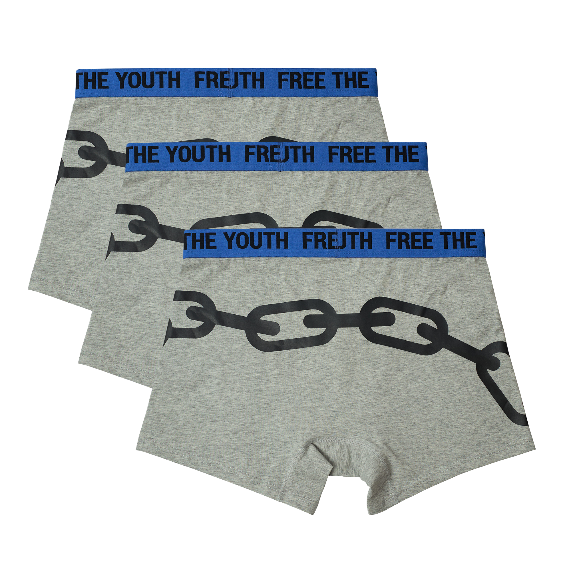 FTY TEAR CHAIN BOXERS - GREY