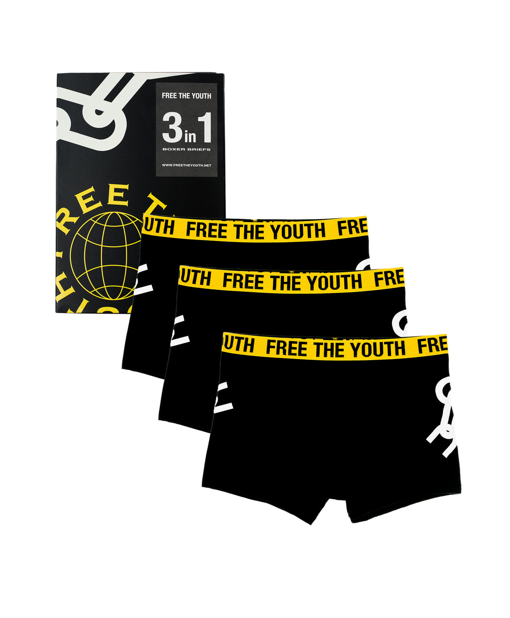 FTY TEAR CHAIN BOXERS - BLACK