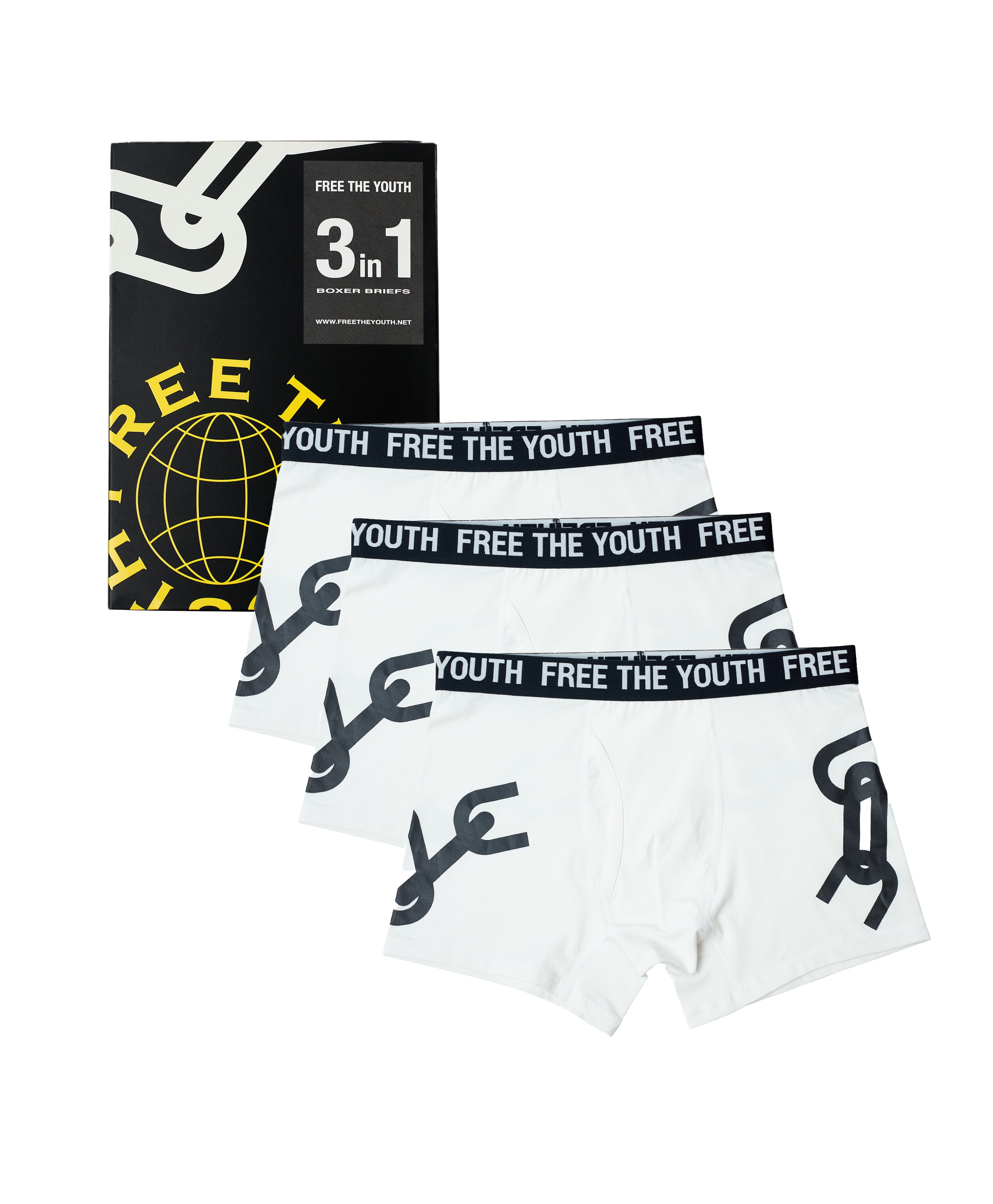 FTY TEAR CHAIN BOXERS - WHITE