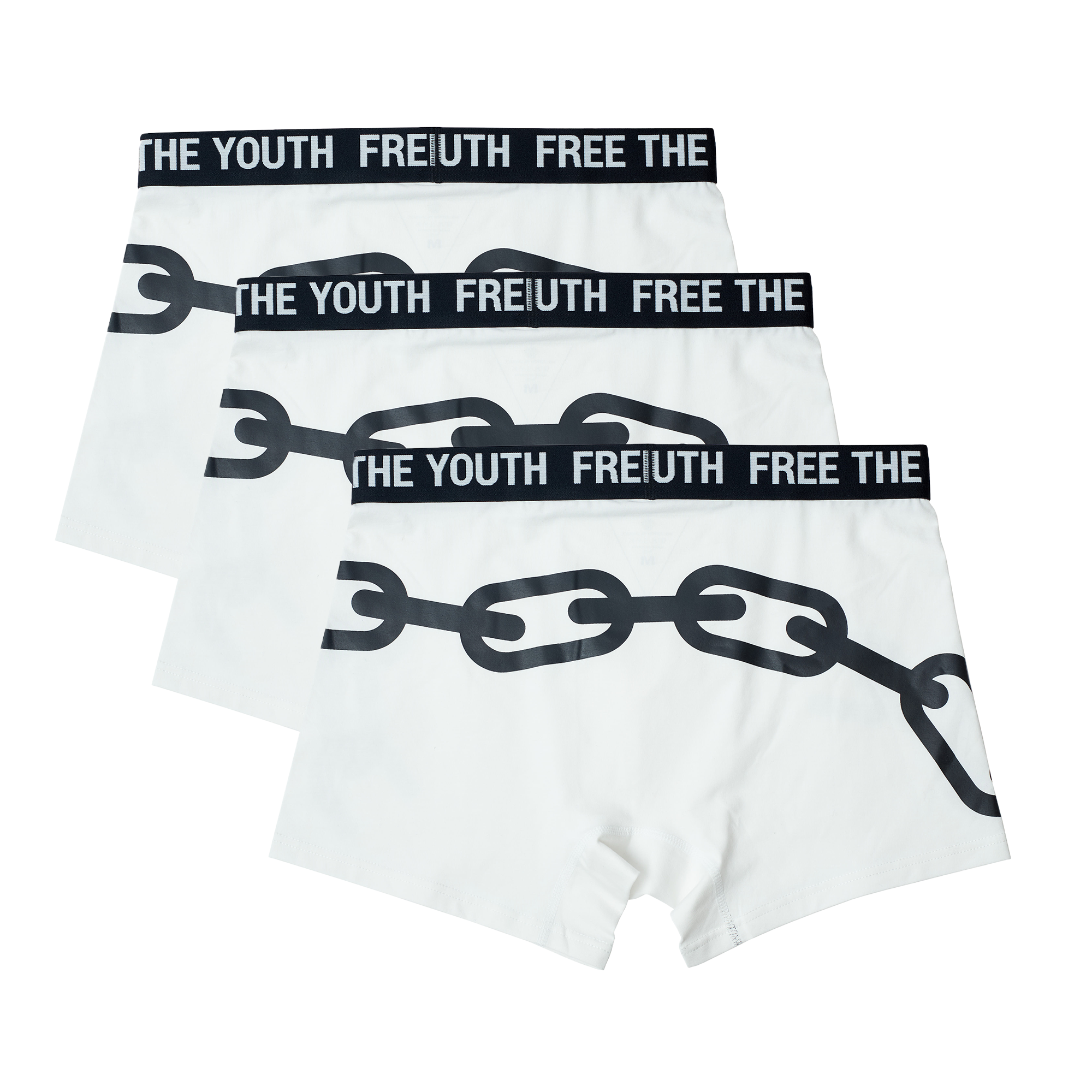 FTY TEAR CHAIN BOXERS - WHITE