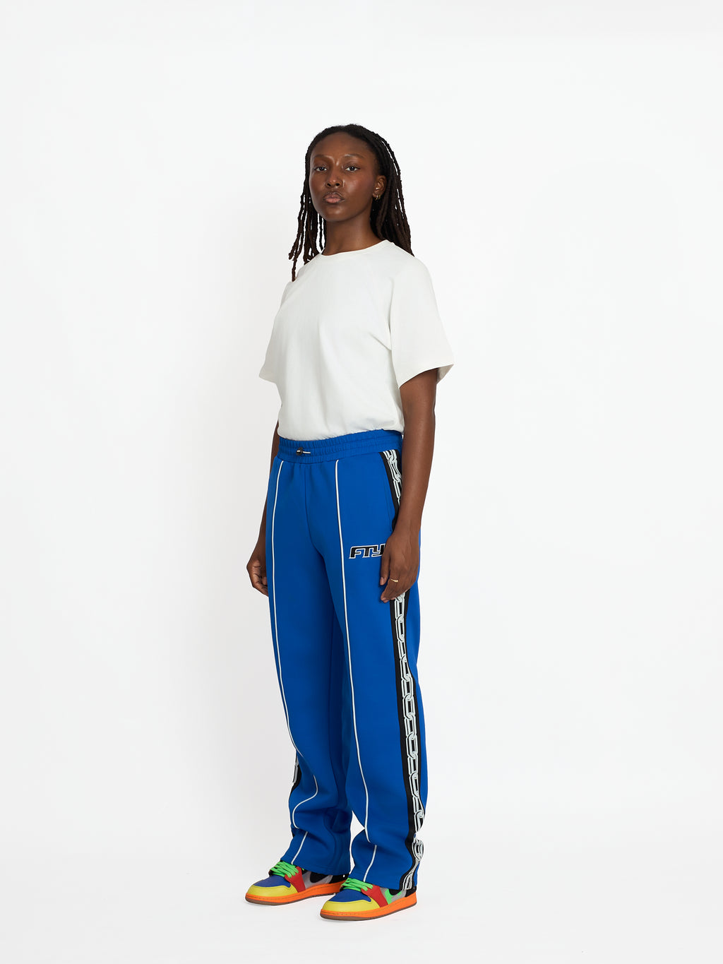 FTY TEAR CHAIN TRACK PANTS - BLUE