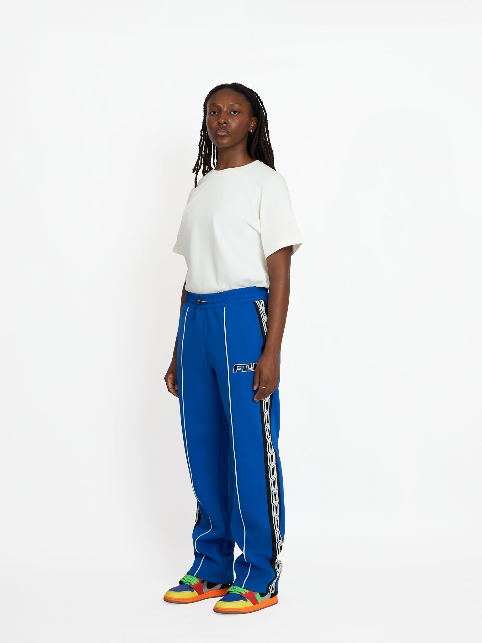 FTY TEAR CHAIN TRACK PANTS - BLUE